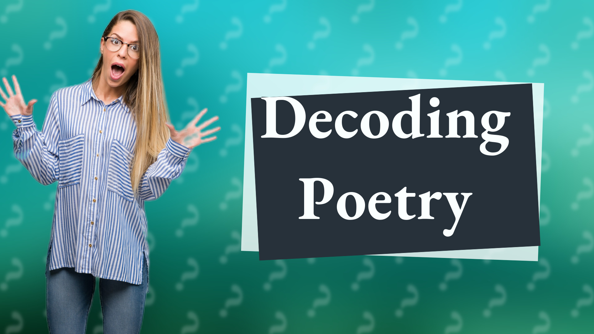 Decoding Poetry