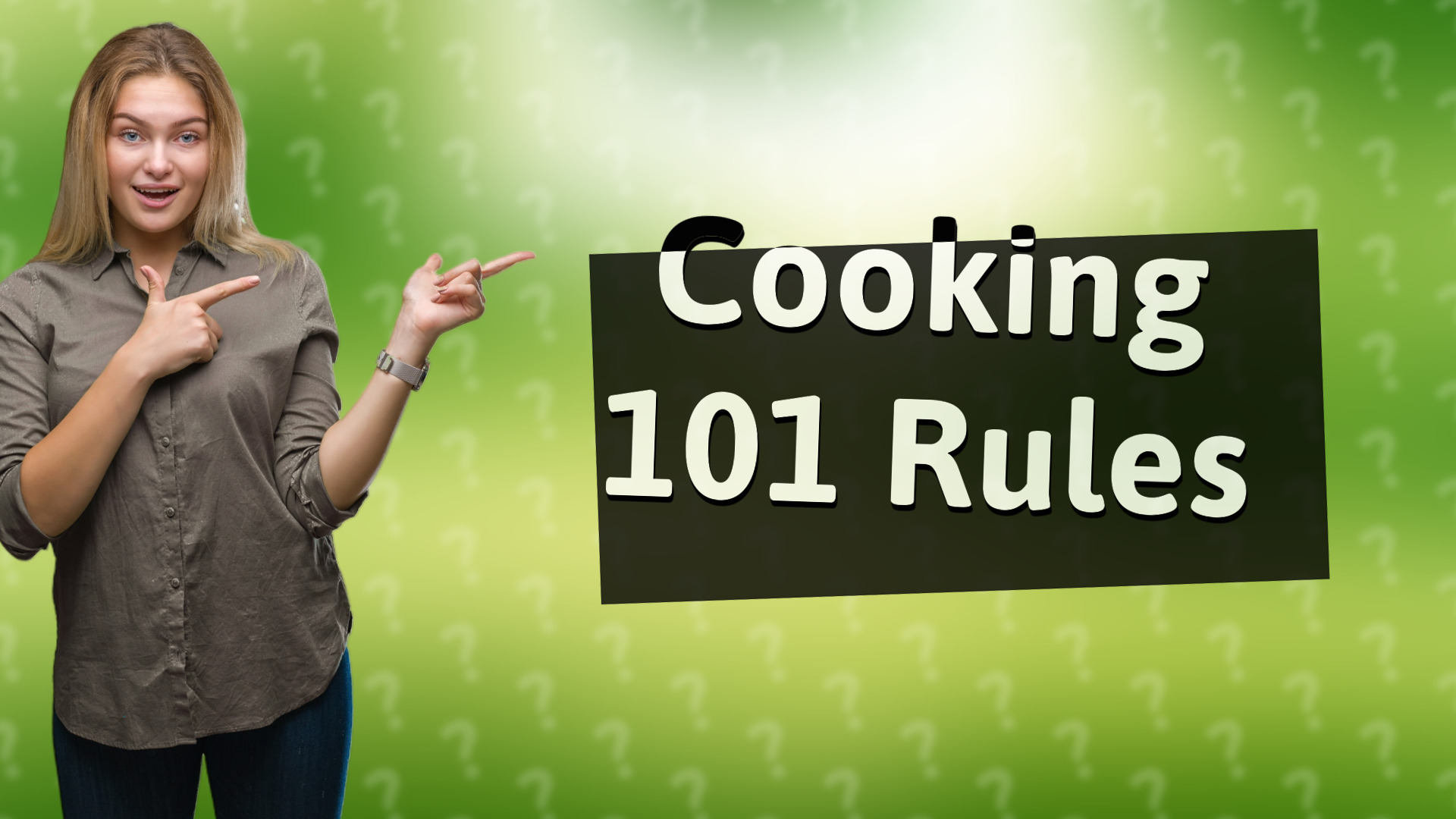 Cooking 101 Rules