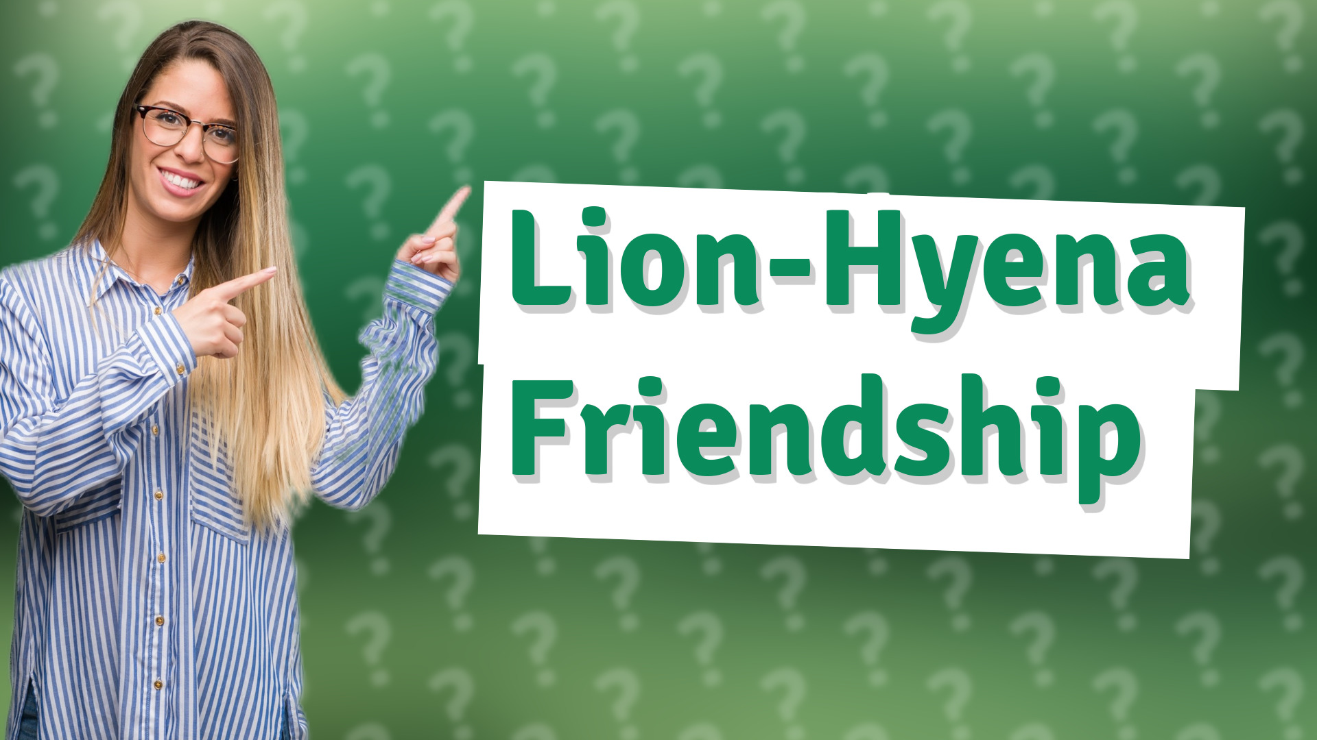 Lion-Hyena Friendship