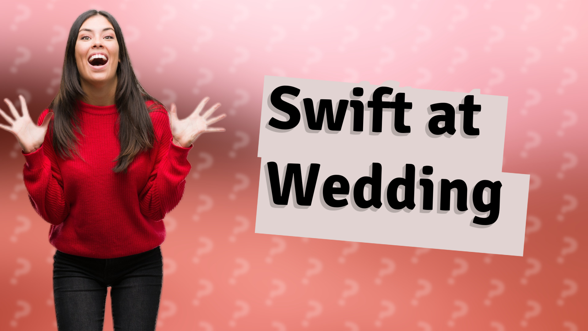 Swift at Wedding