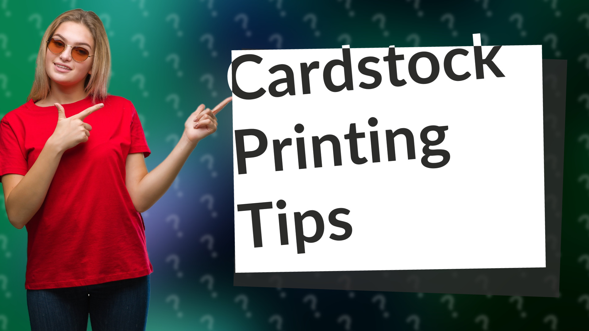 Cardstock Printing Tips