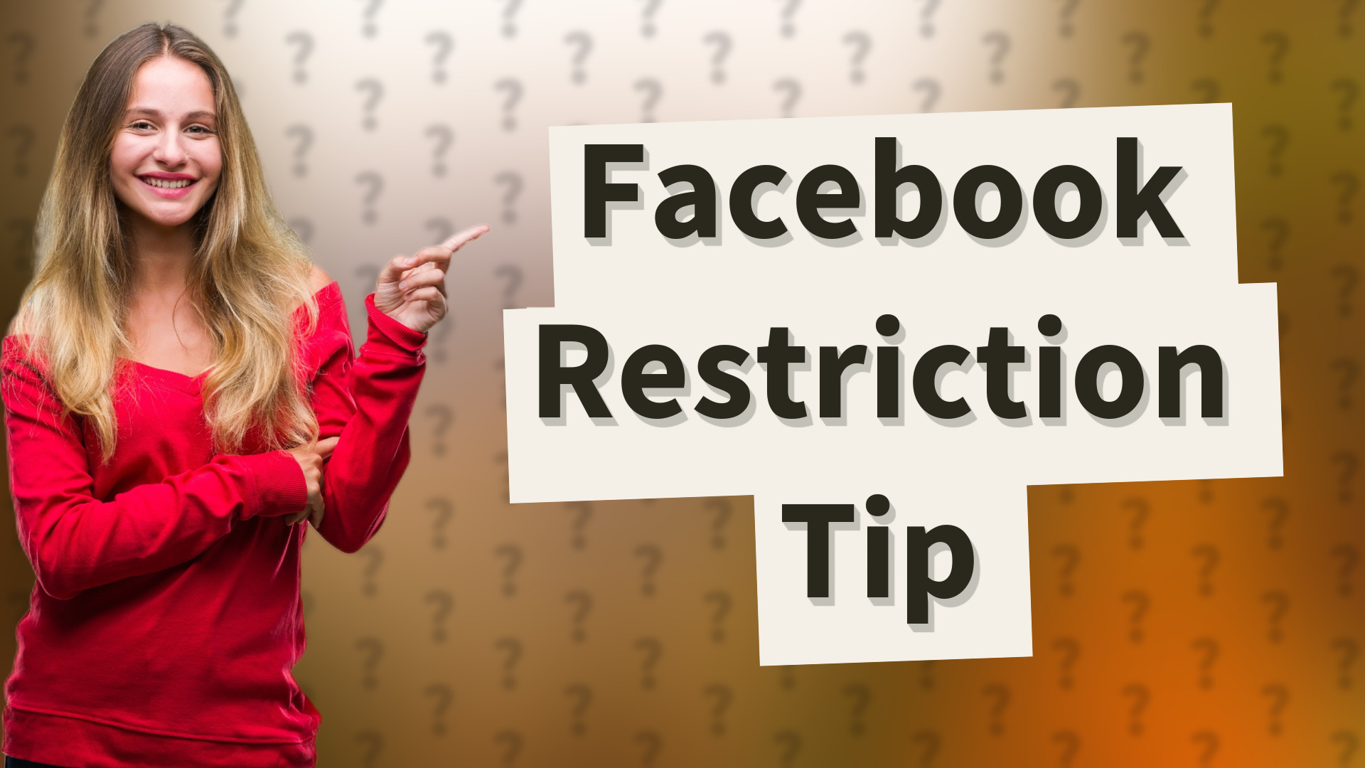Facebook Restriction Tip