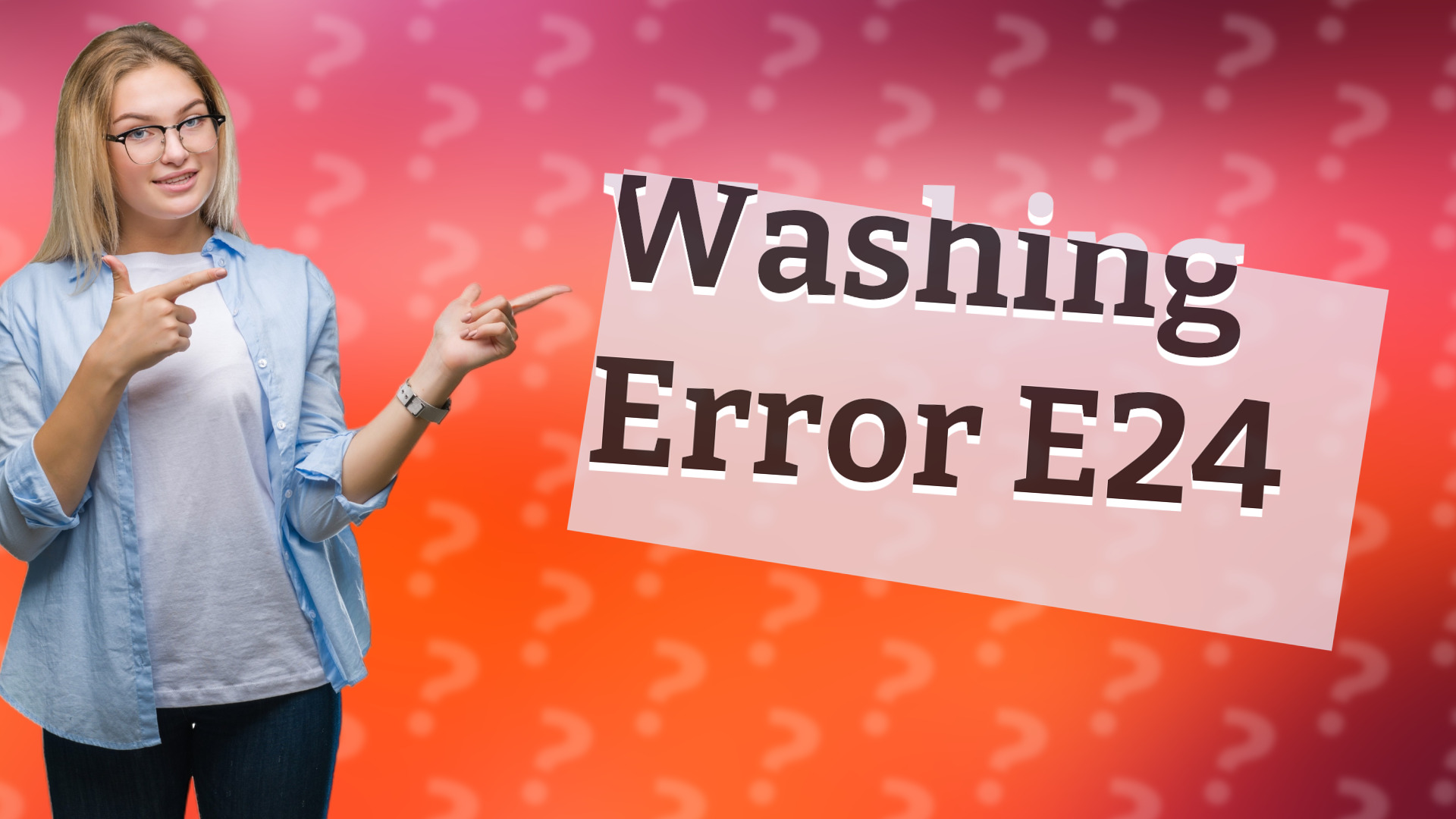 Washing Error E24