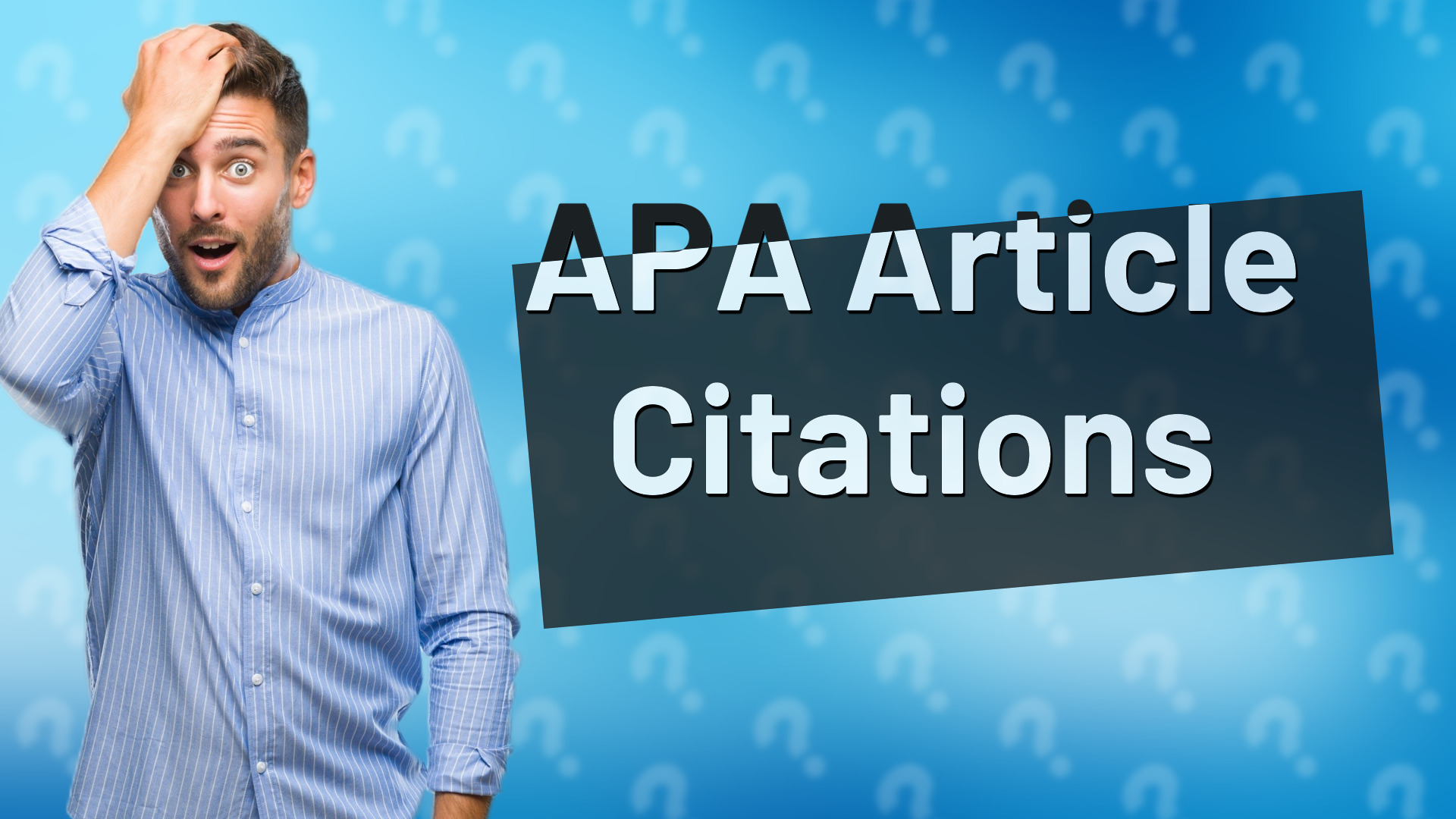 APA Article Citations
