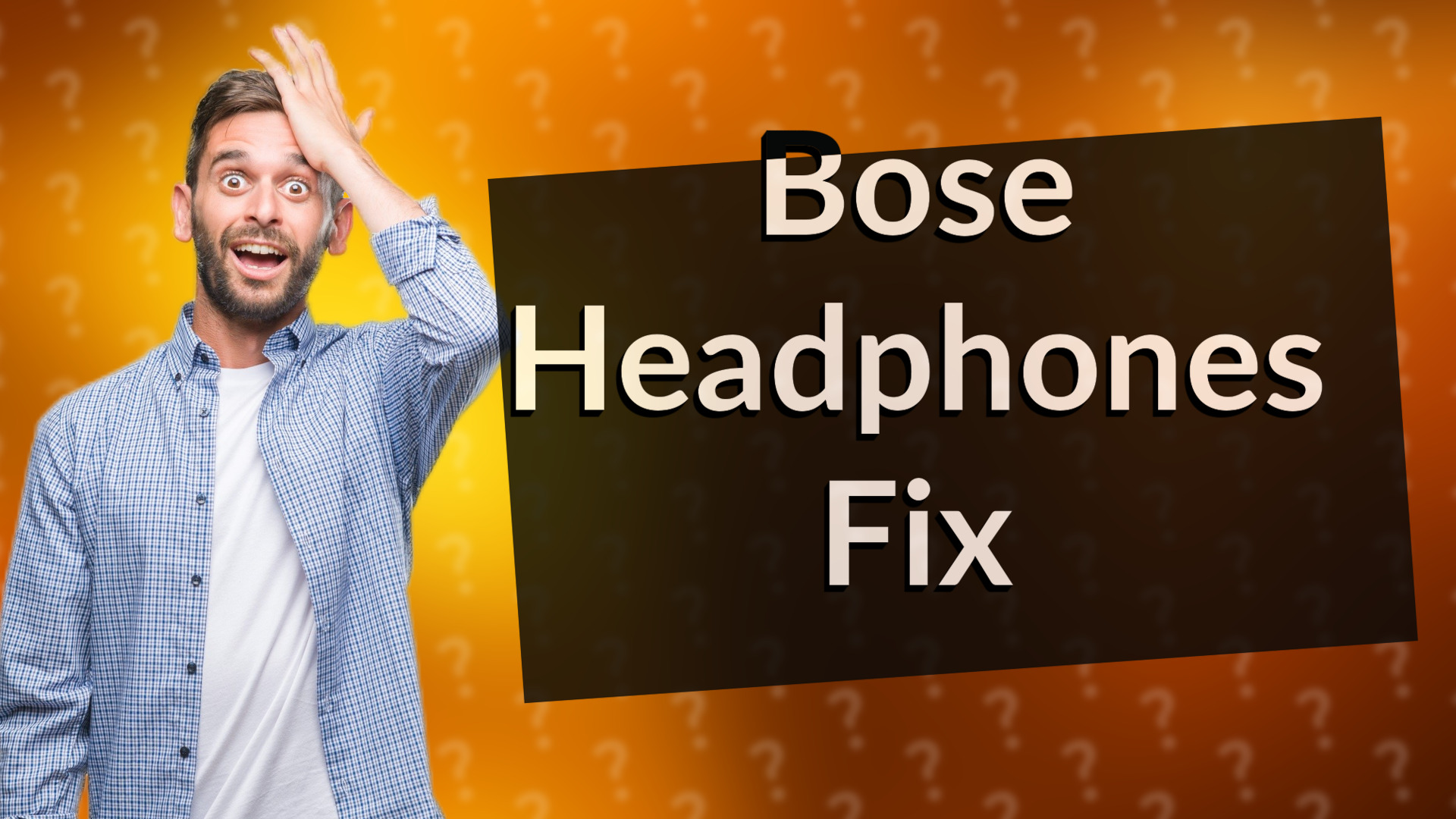 Bose Headphones Fix