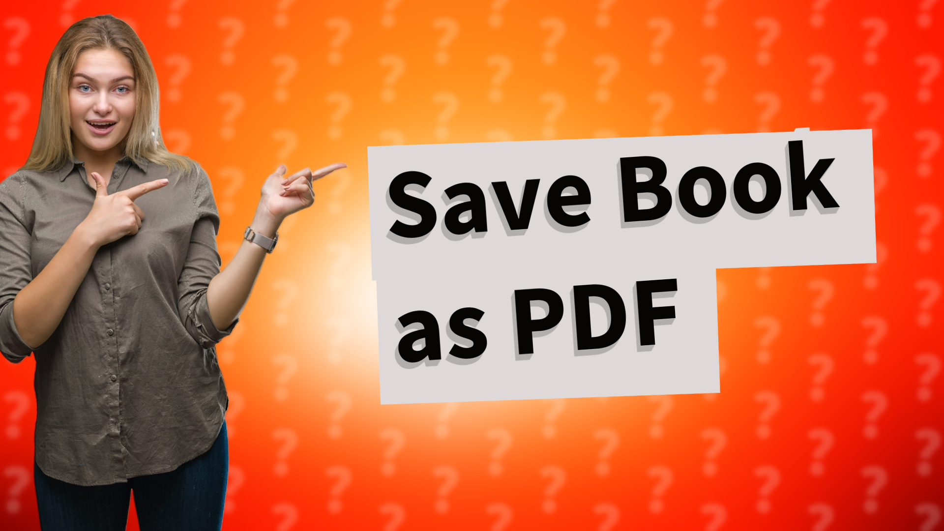 Save Book as PDF