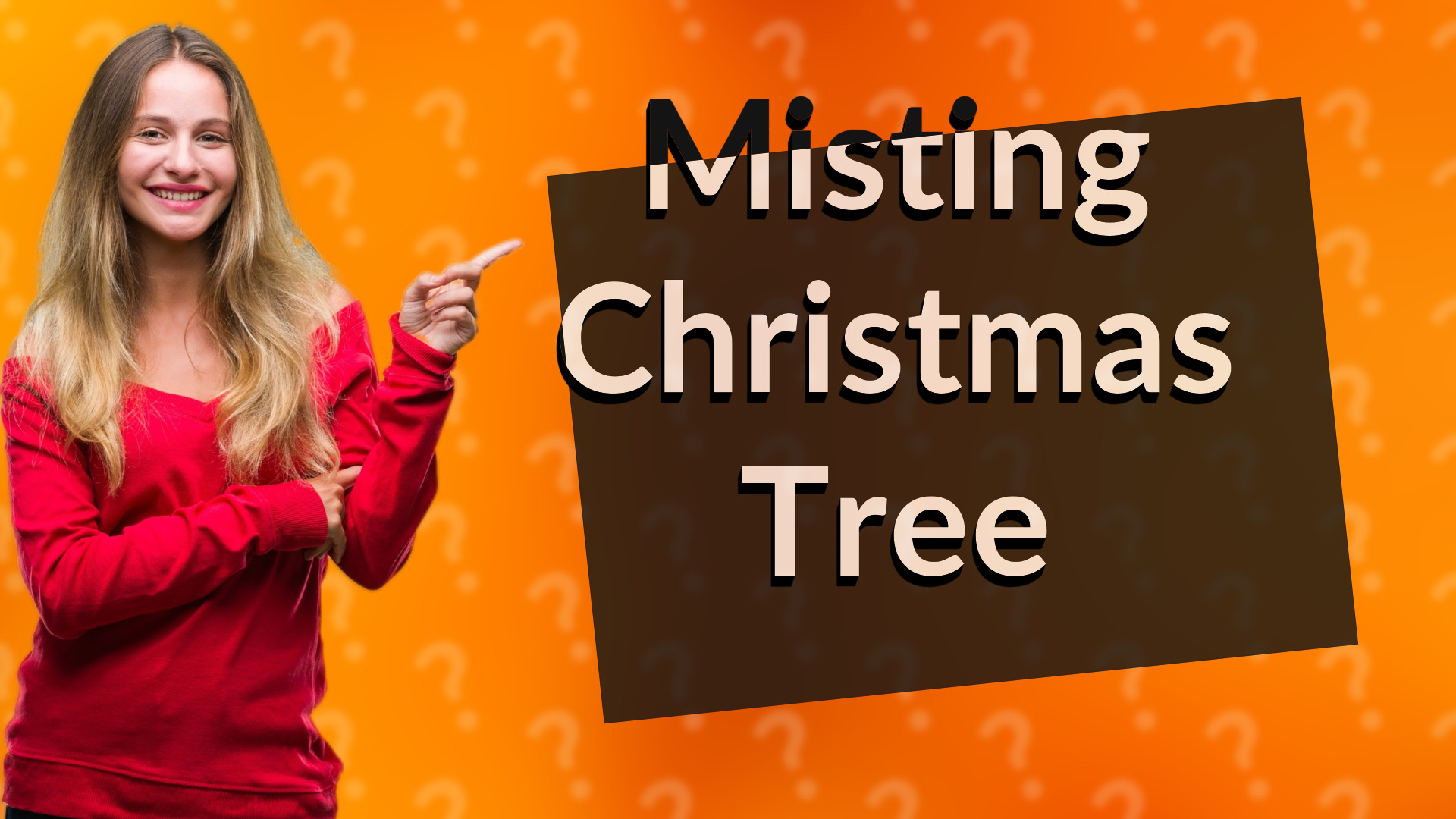 Misting Christmas Tree