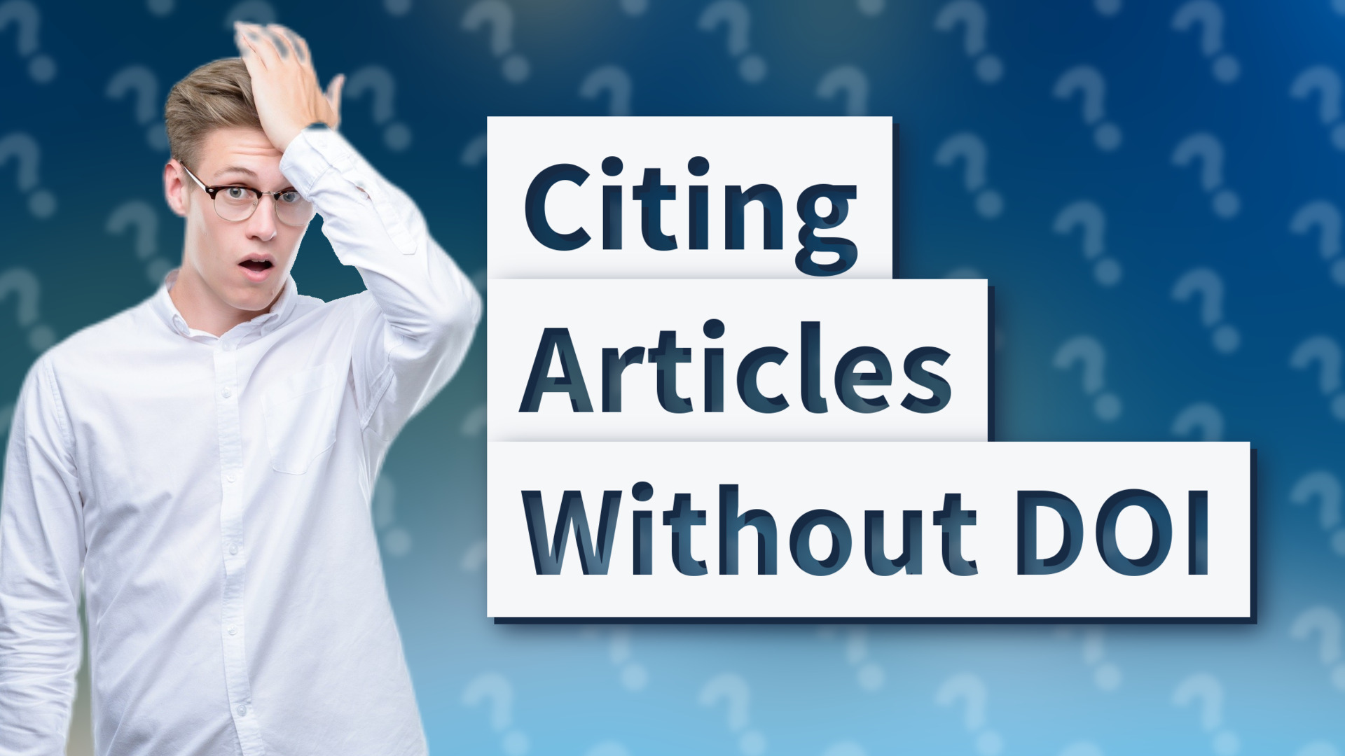 Citing Articles Without DOI