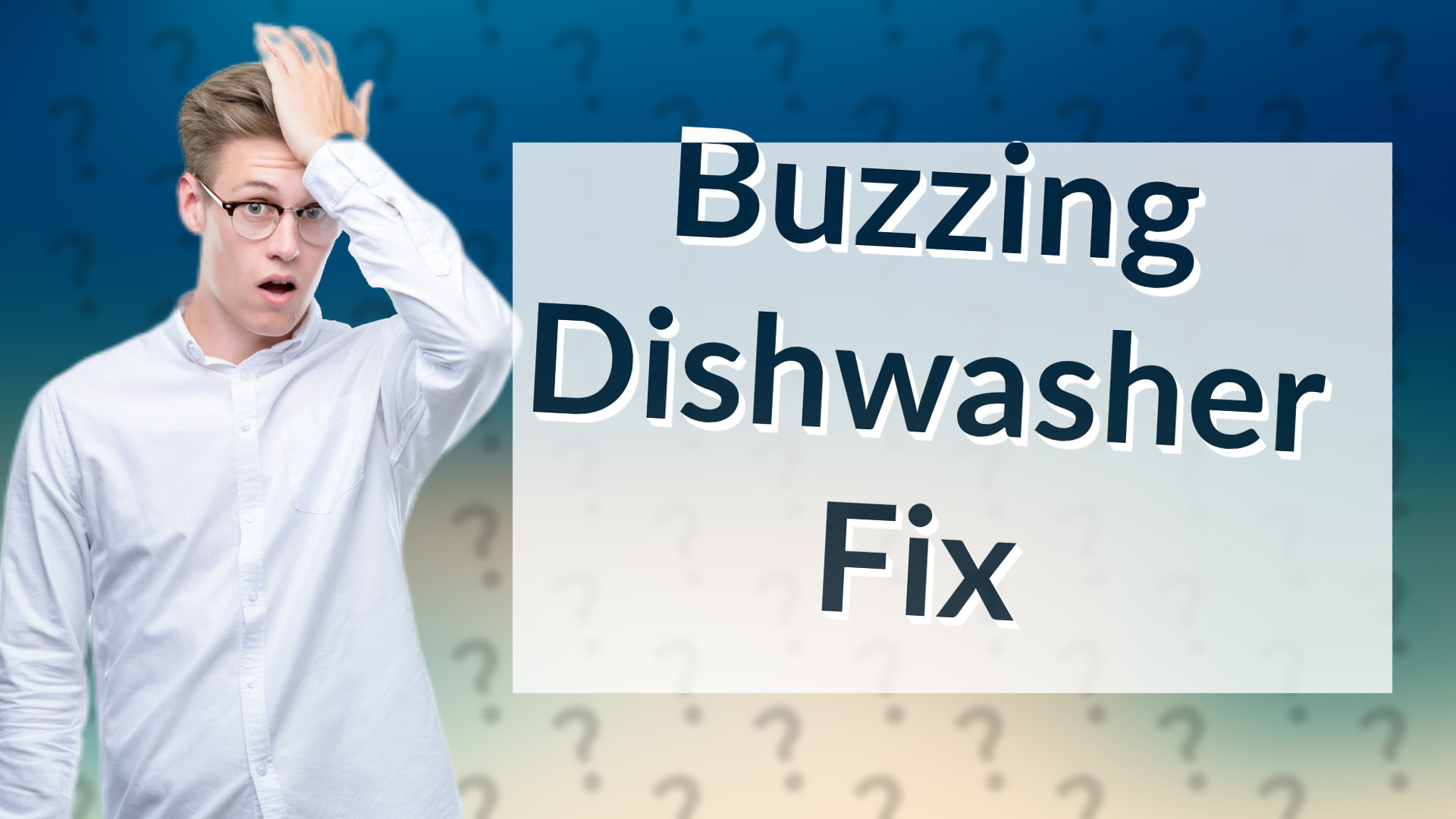 Buzzing Dishwasher Fix