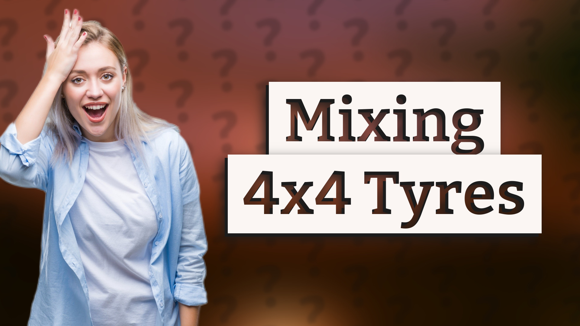 Mixing 4x4 Tyres