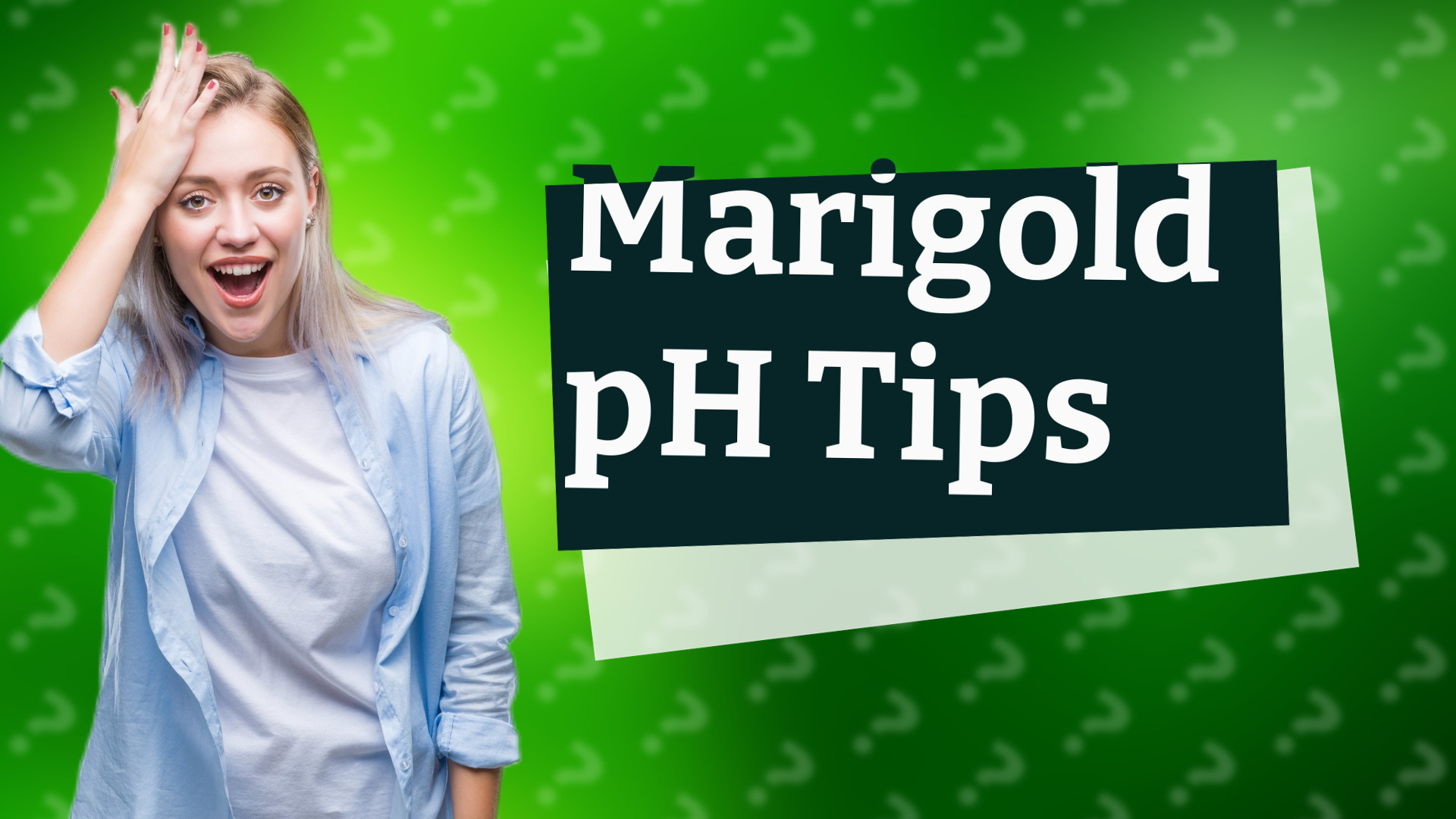 Marigold pH Tips
