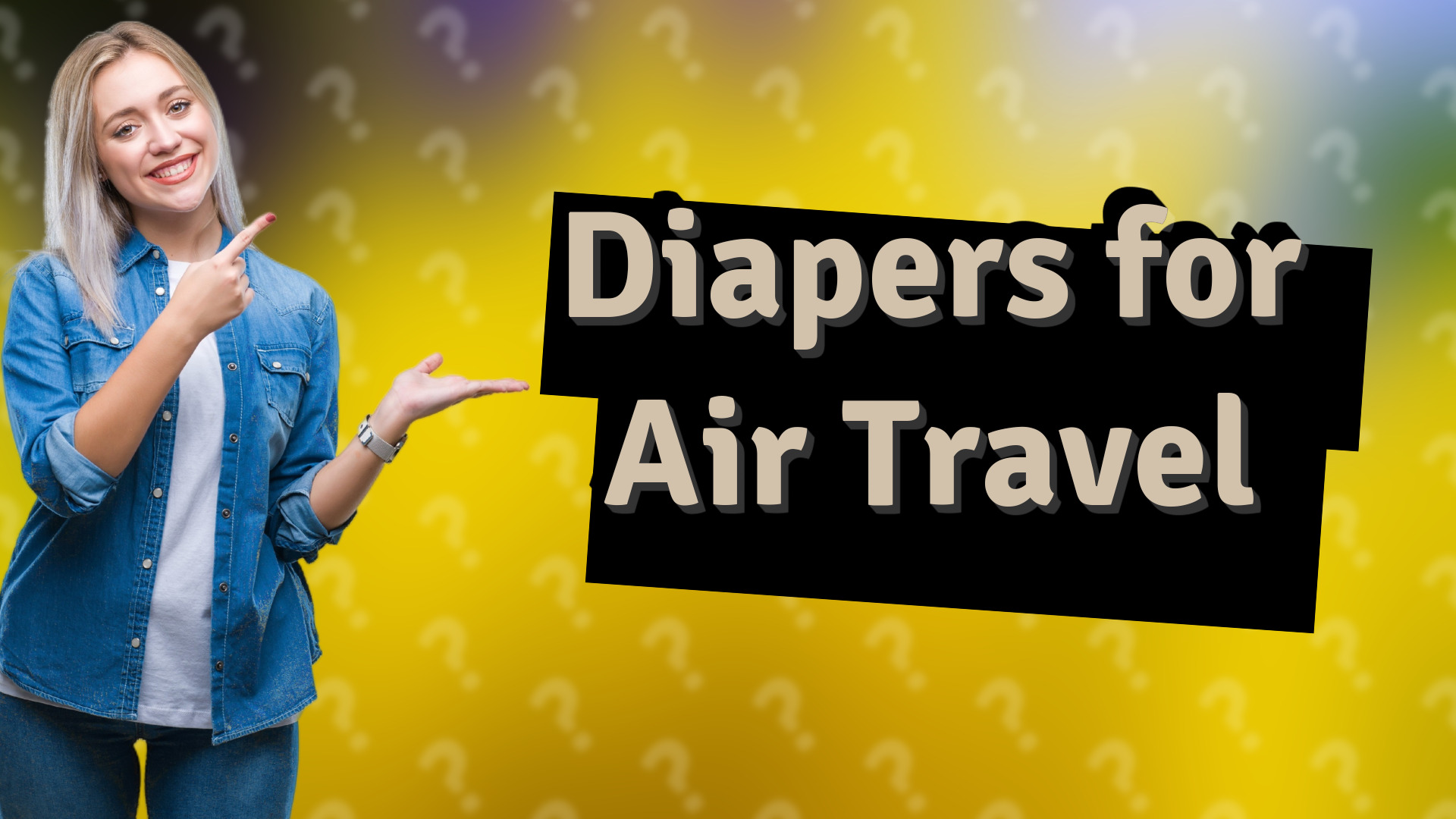 Diapers for Air Travel