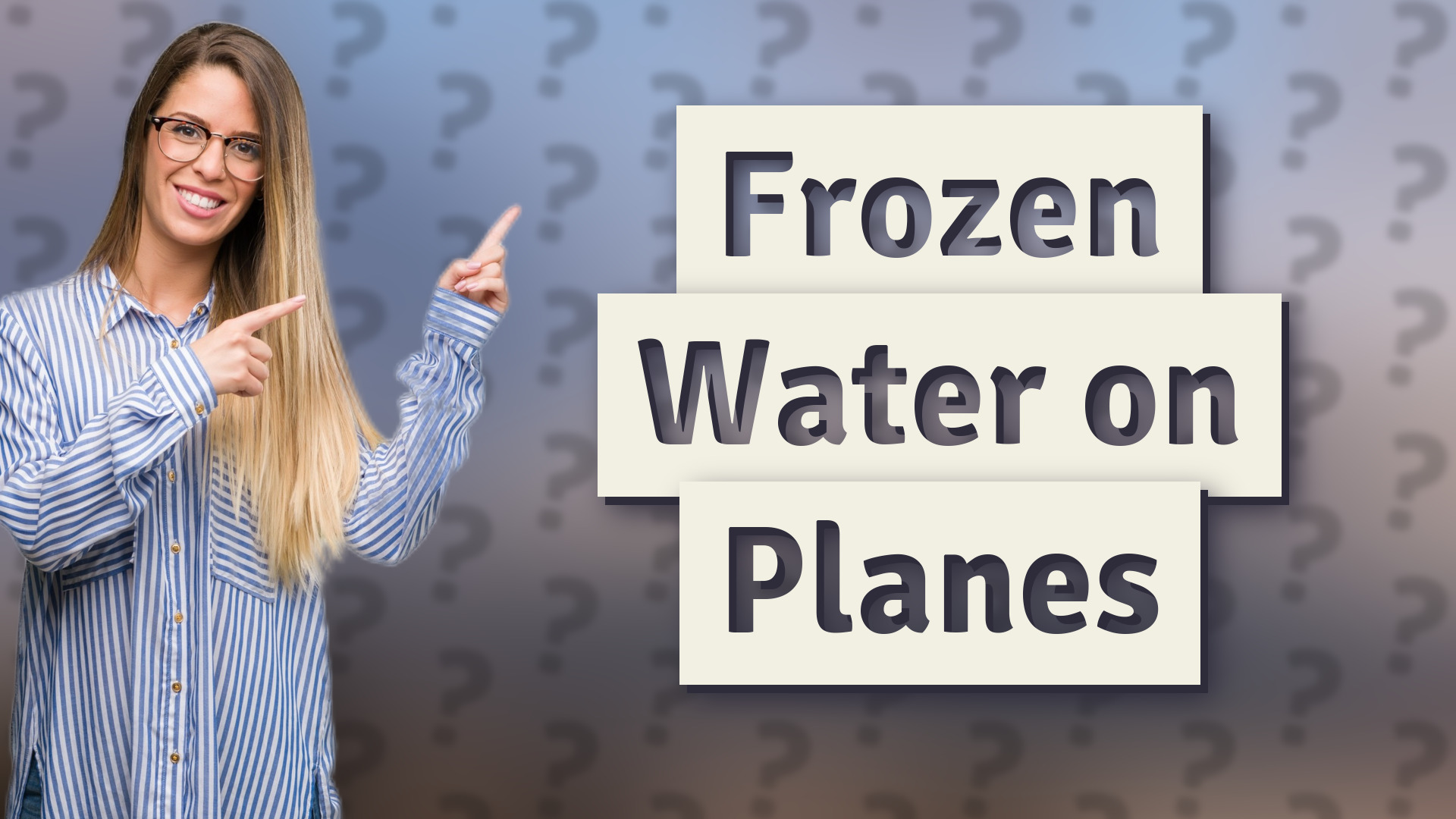 Frozen Water on Planes