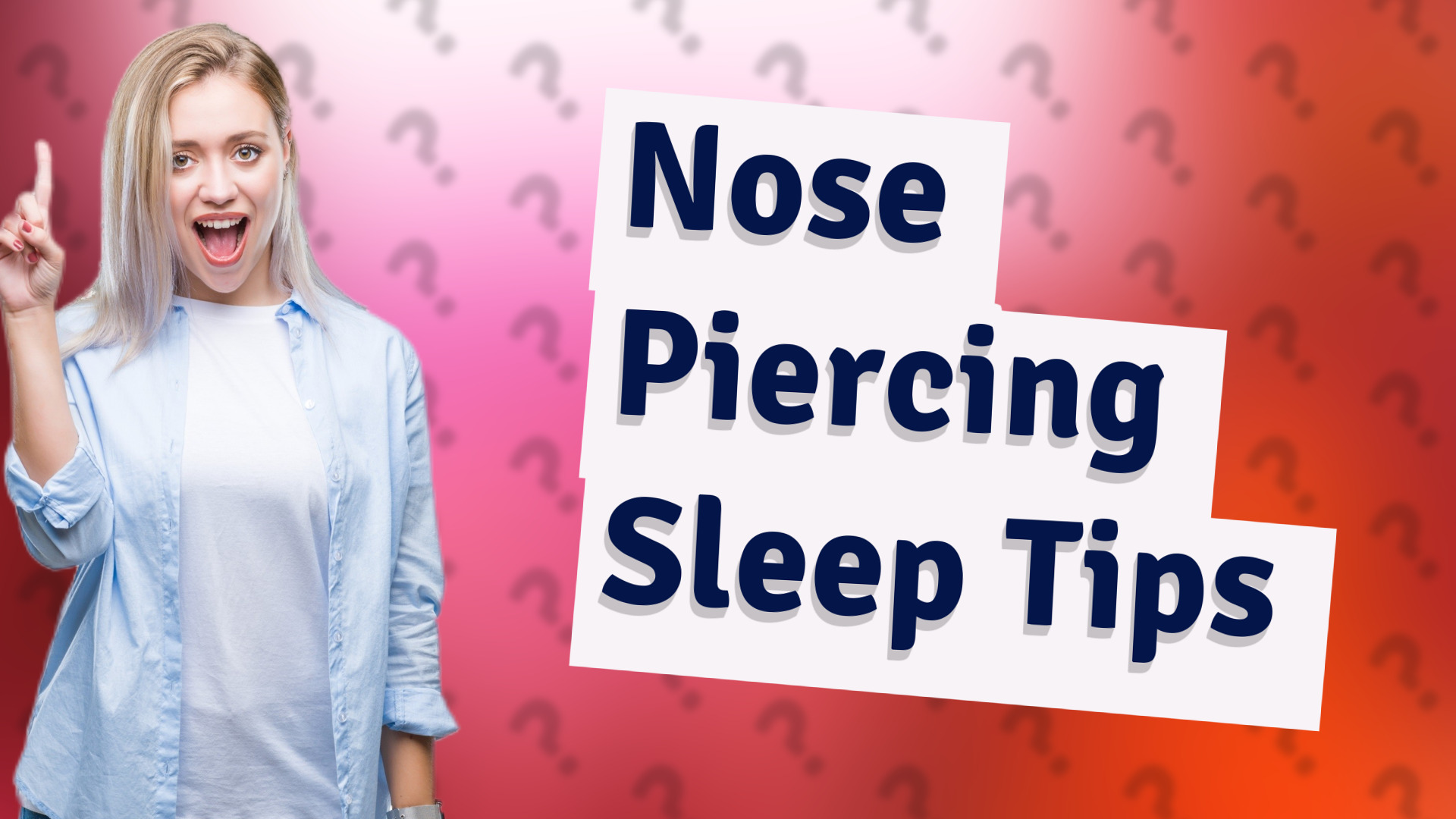 Nose Piercing Sleep Tips