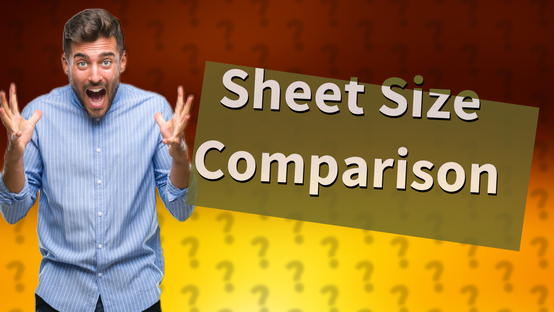Sheet Size Comparison