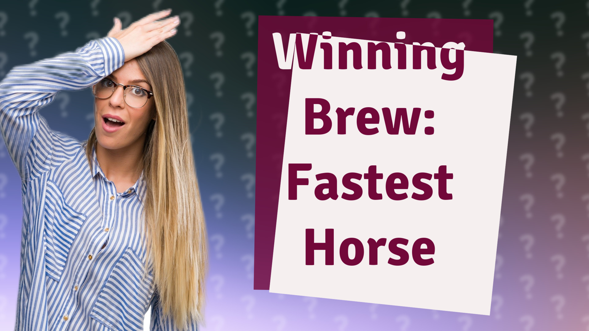 Winning Brew: Fastest Horse