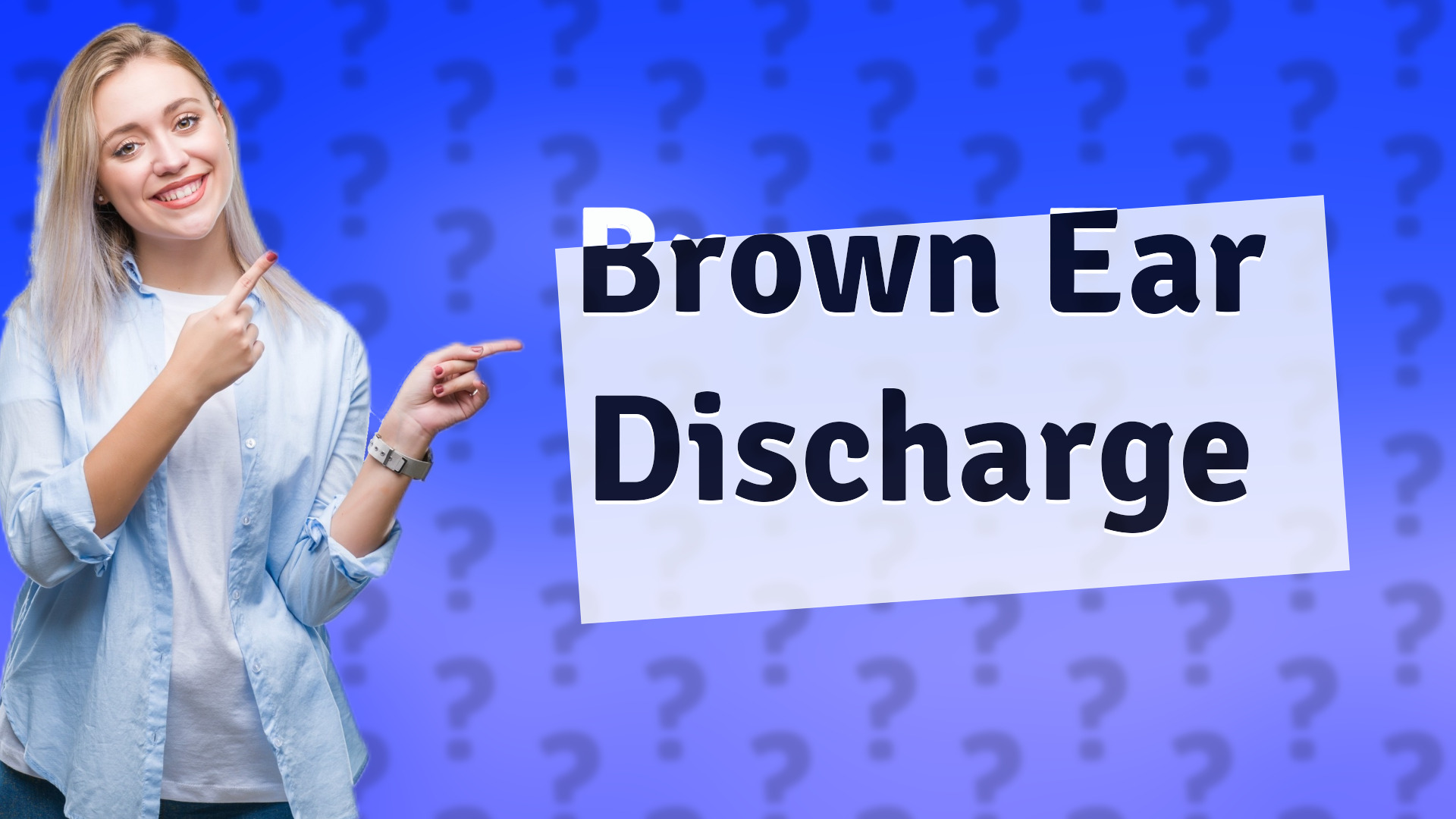 Brown Ear Discharge