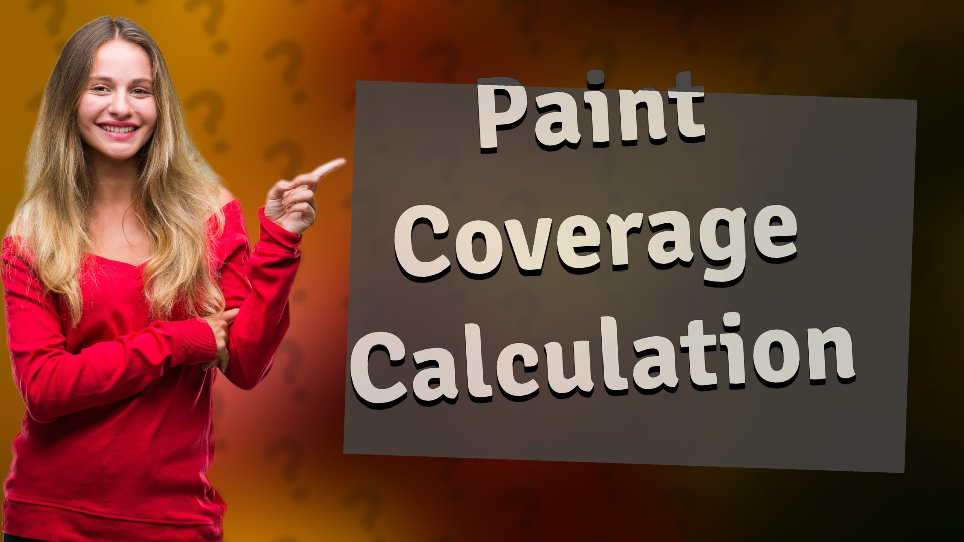 Paint Coverage Calculation