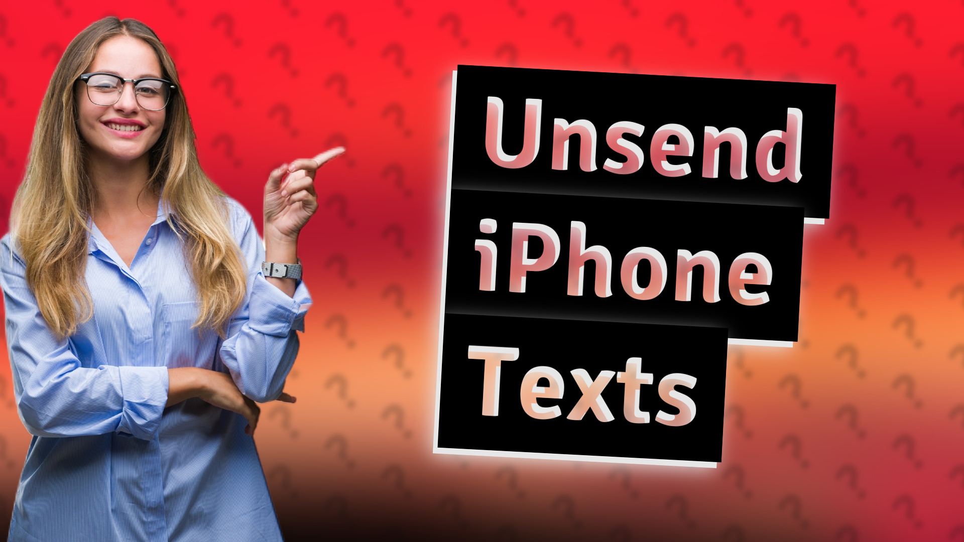 Unsend iPhone Texts