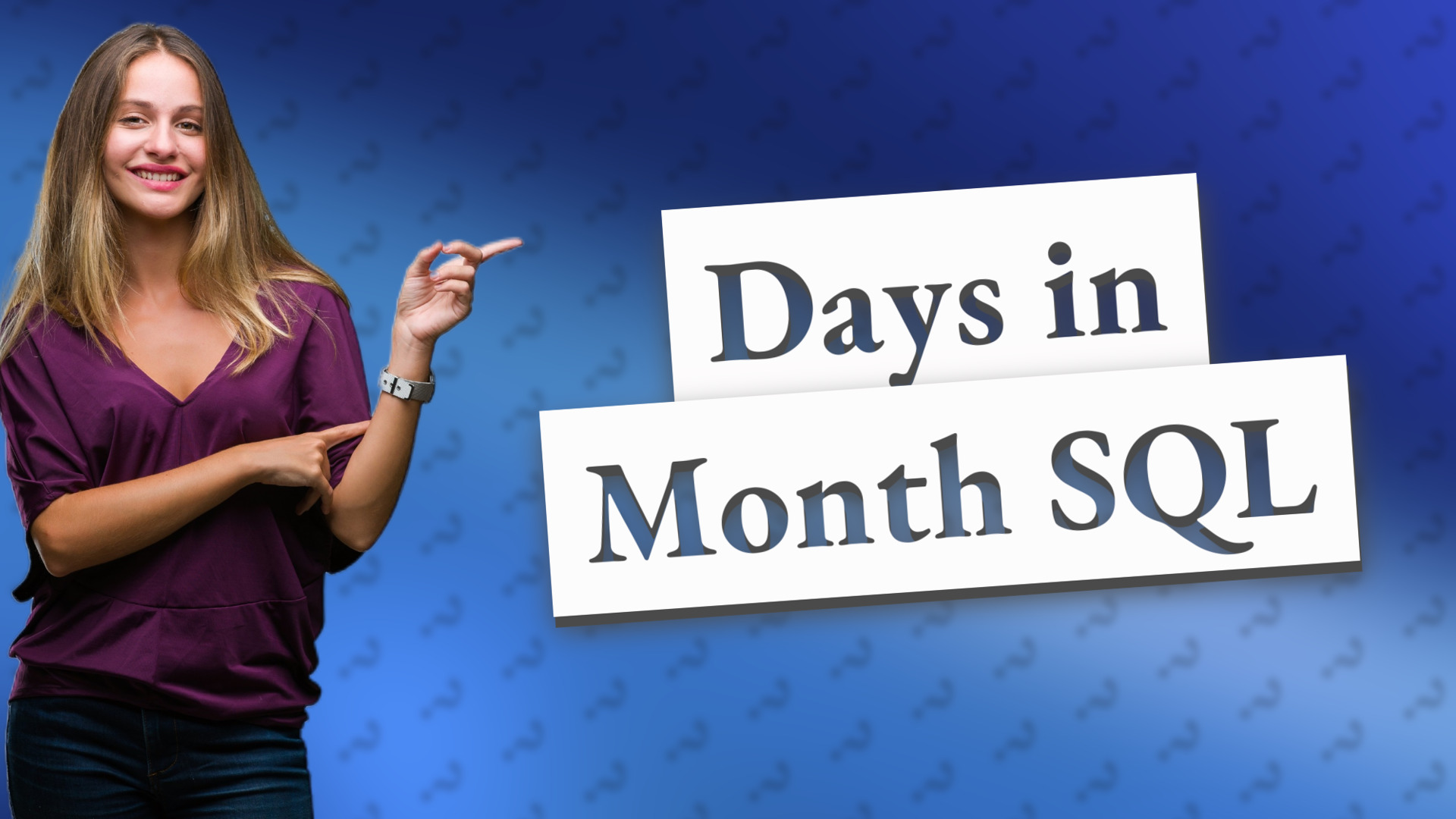 Days in Month SQL