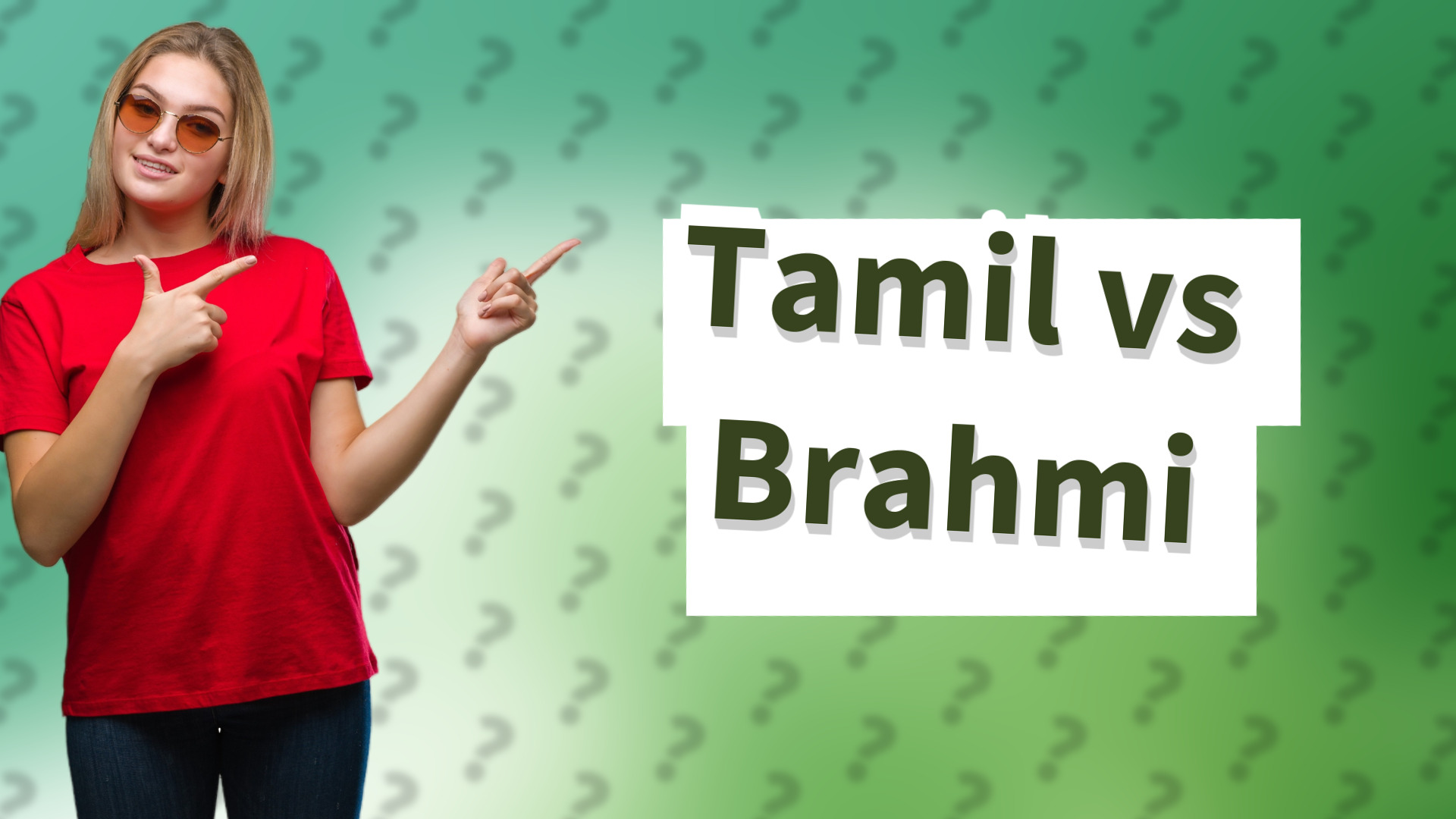 Tamil vs Brahmi
