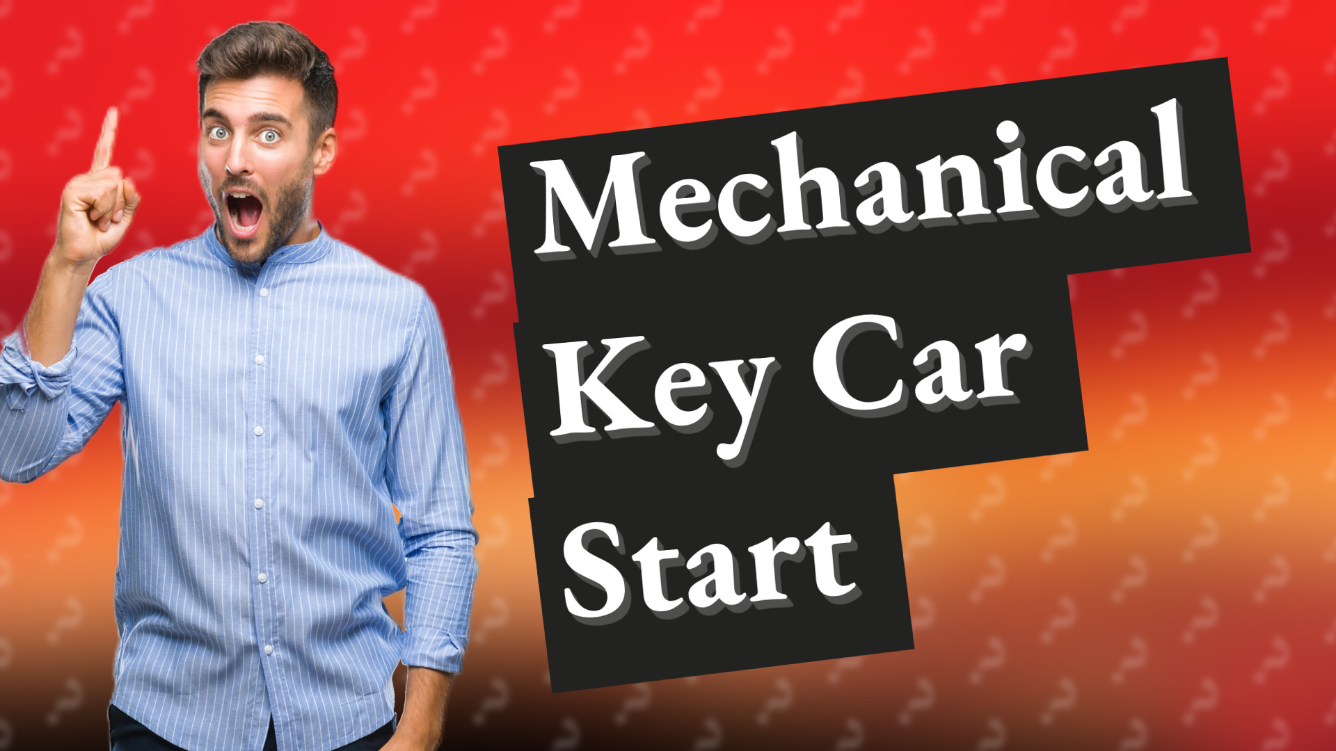 Mechanical Key Car Start