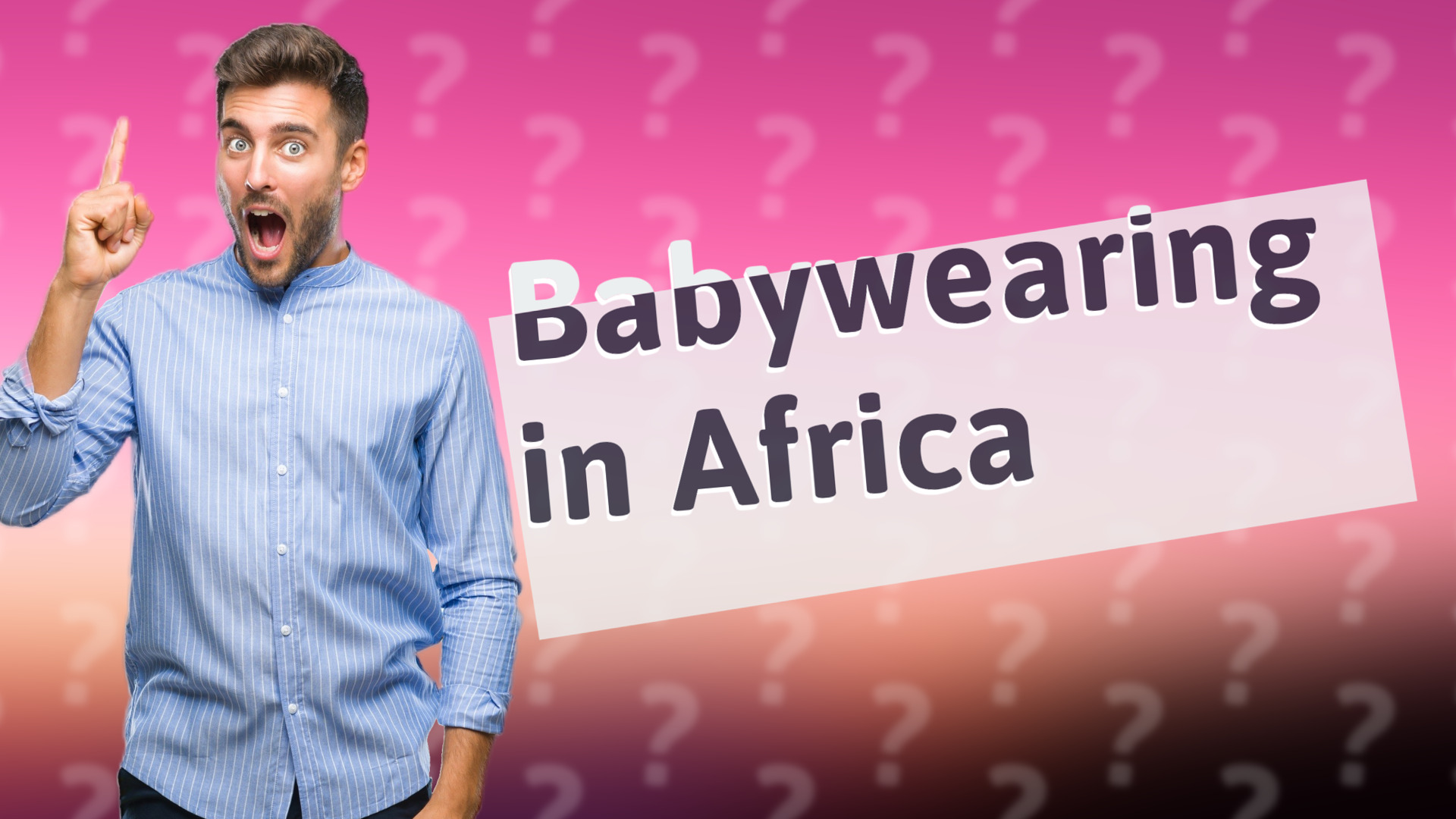 Babywearing in Africa