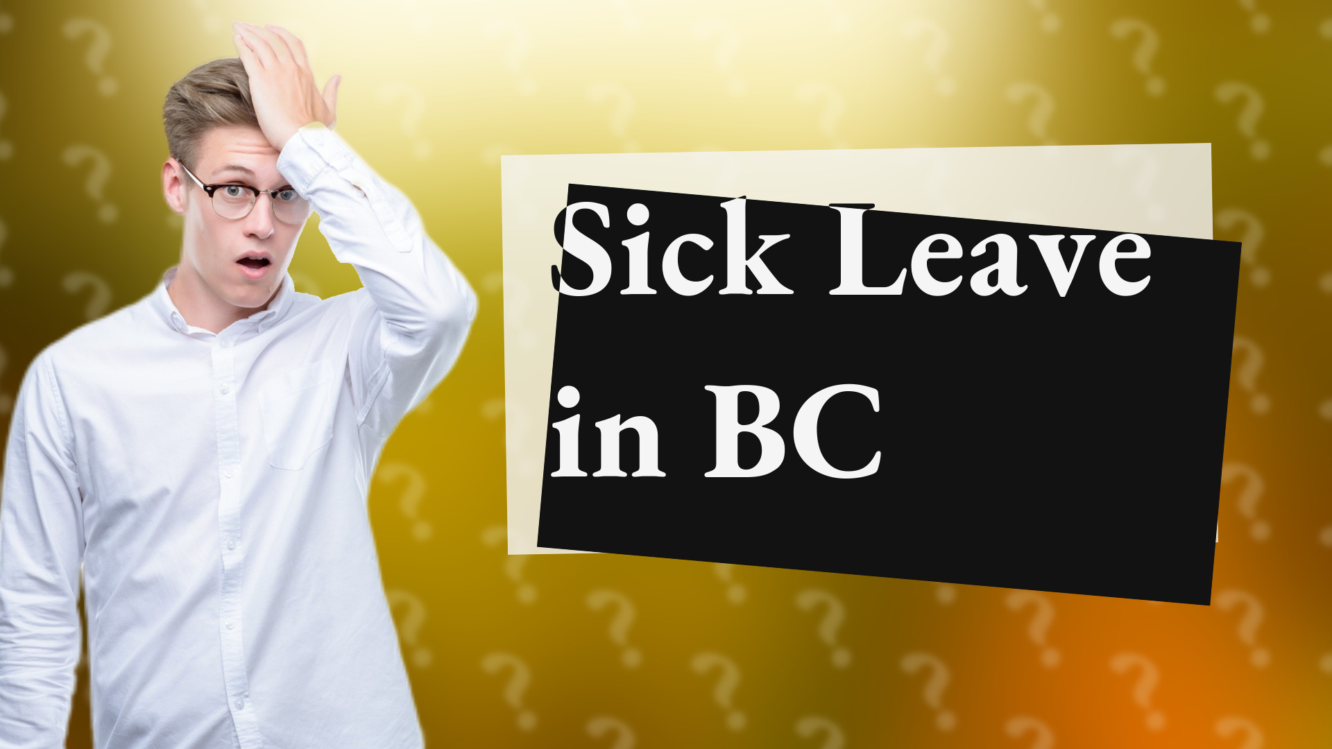 Sick Leave in BC