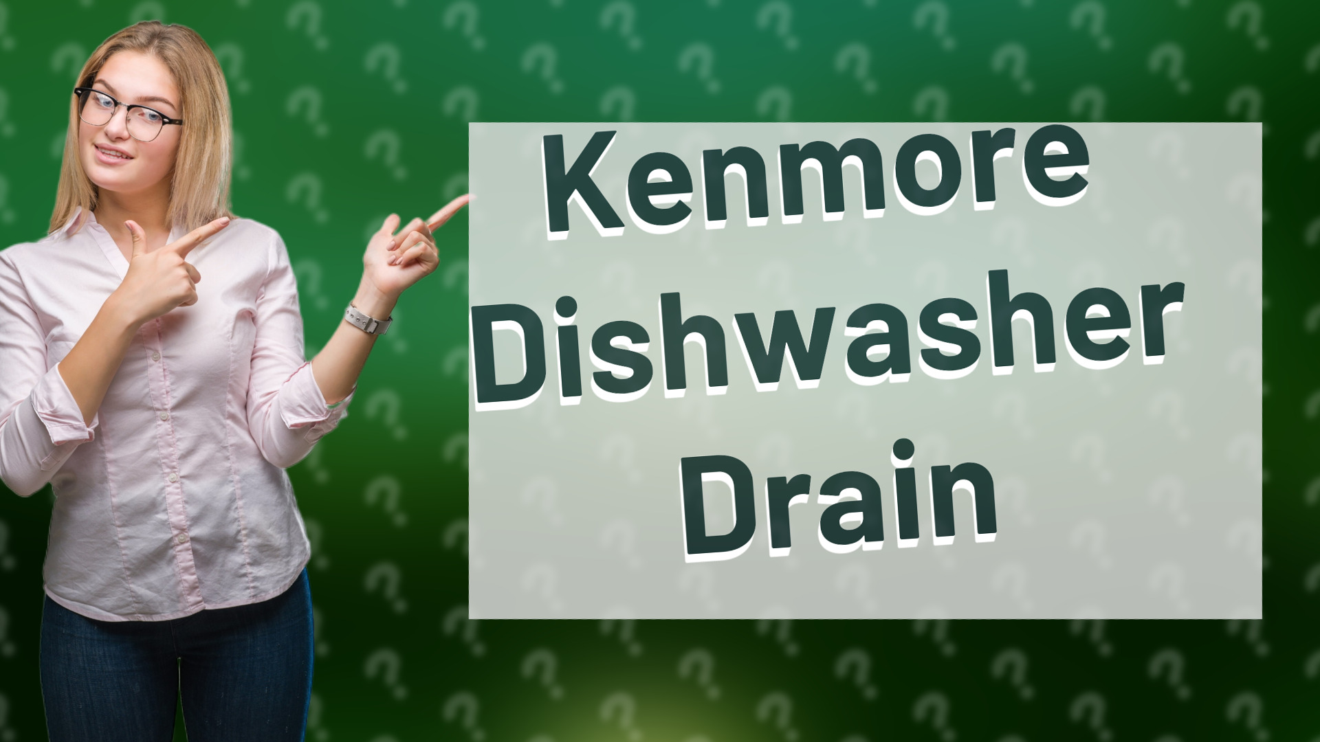Kenmore Dishwasher Drain
