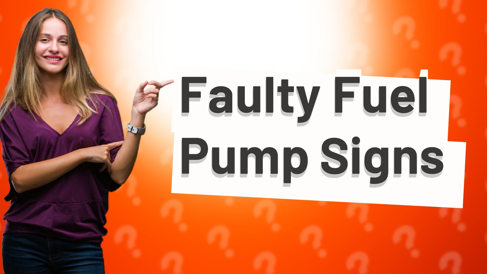 Faulty Fuel Pump Signs