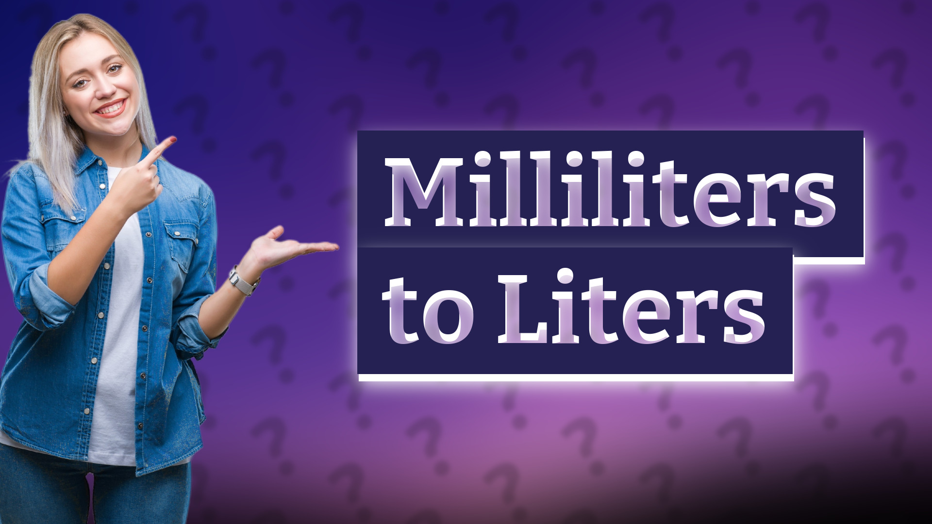 Milliliters to Liters
