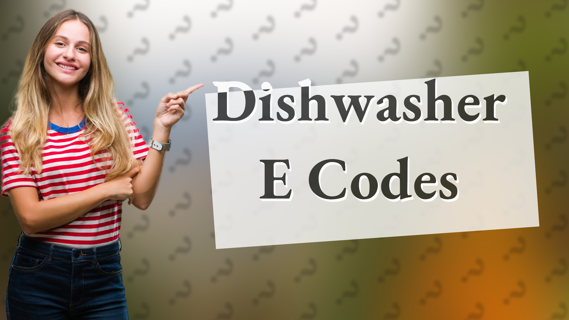 Dishwasher E Codes