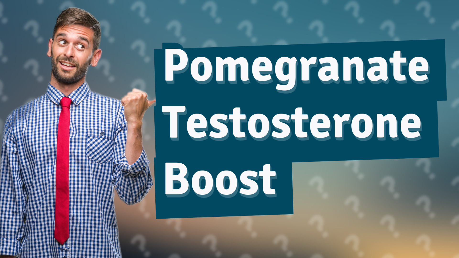 Pomegranate Testosterone Boost