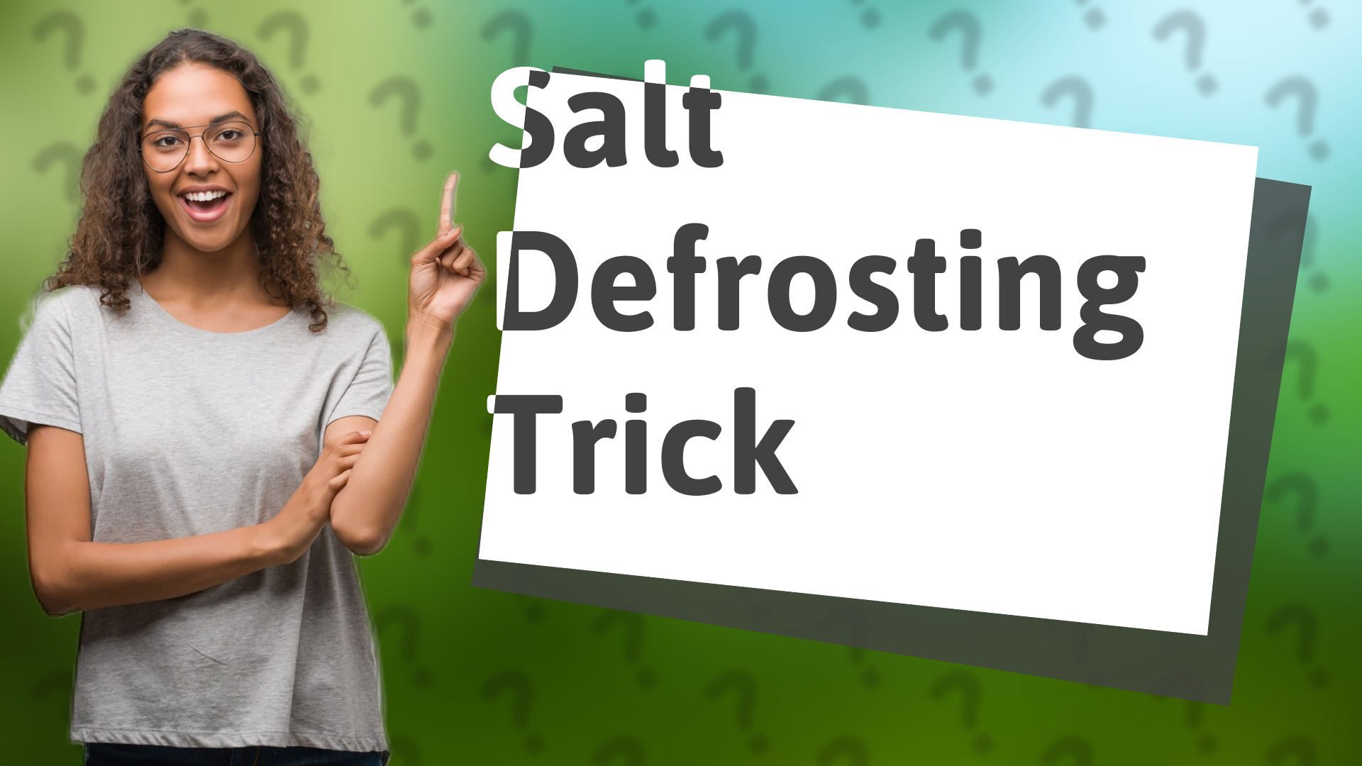 Salt Defrosting Trick