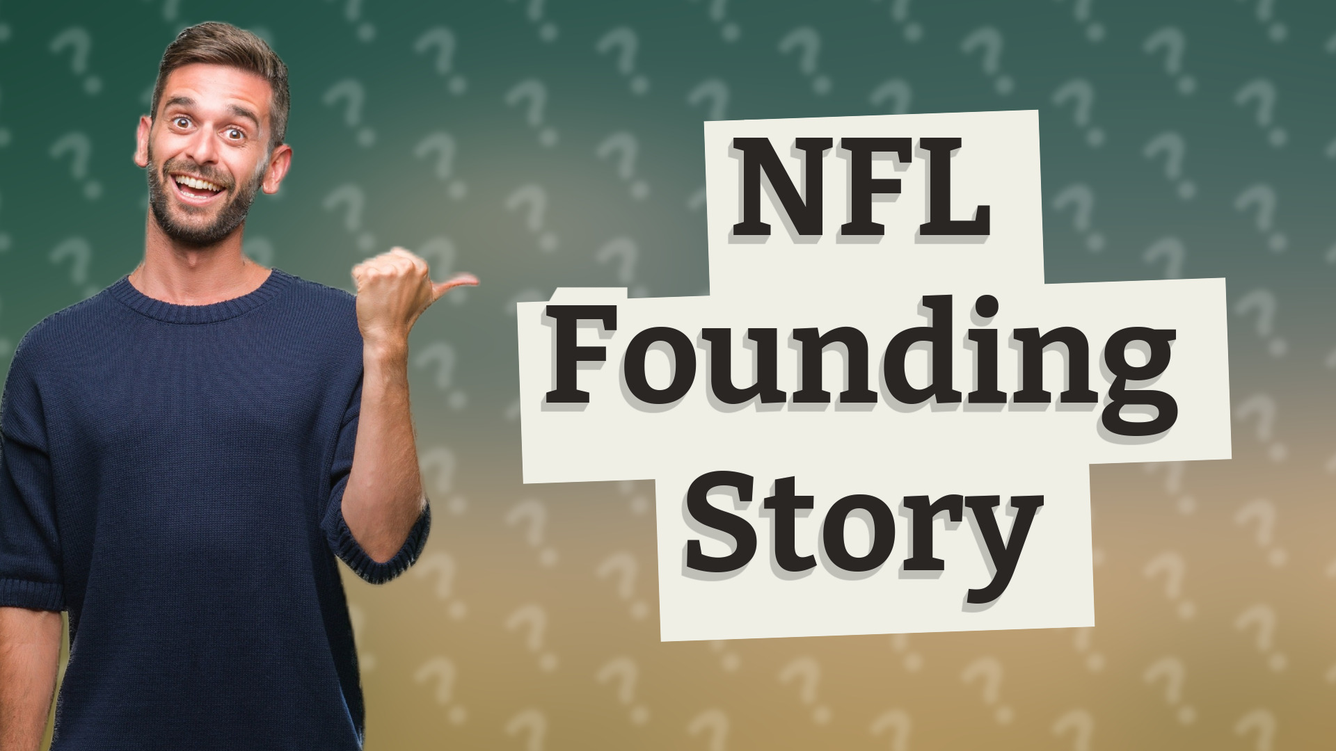 NFL Founding Story