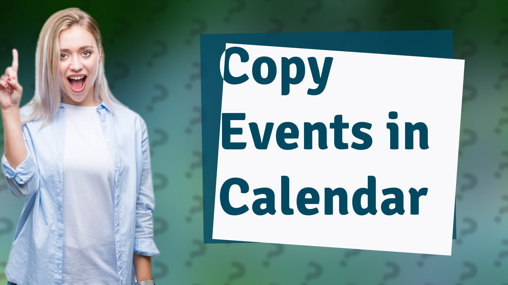 Copy Events in Calendar