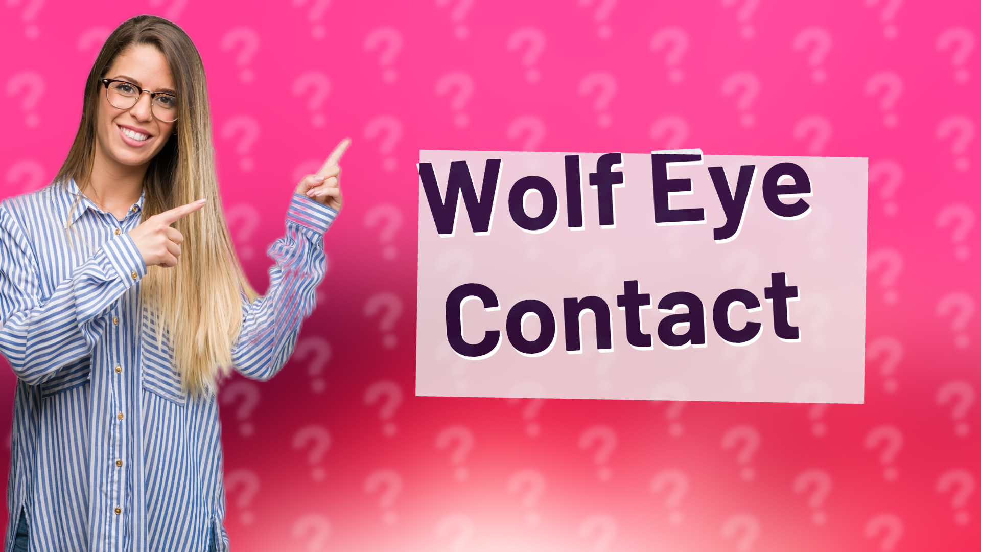 Wolf Eye Contact