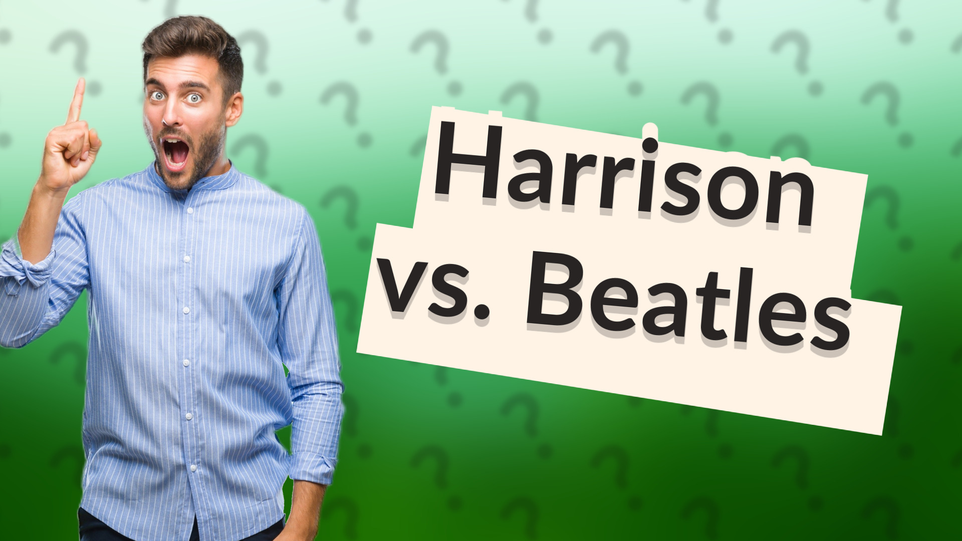 Harrison vs. Beatles