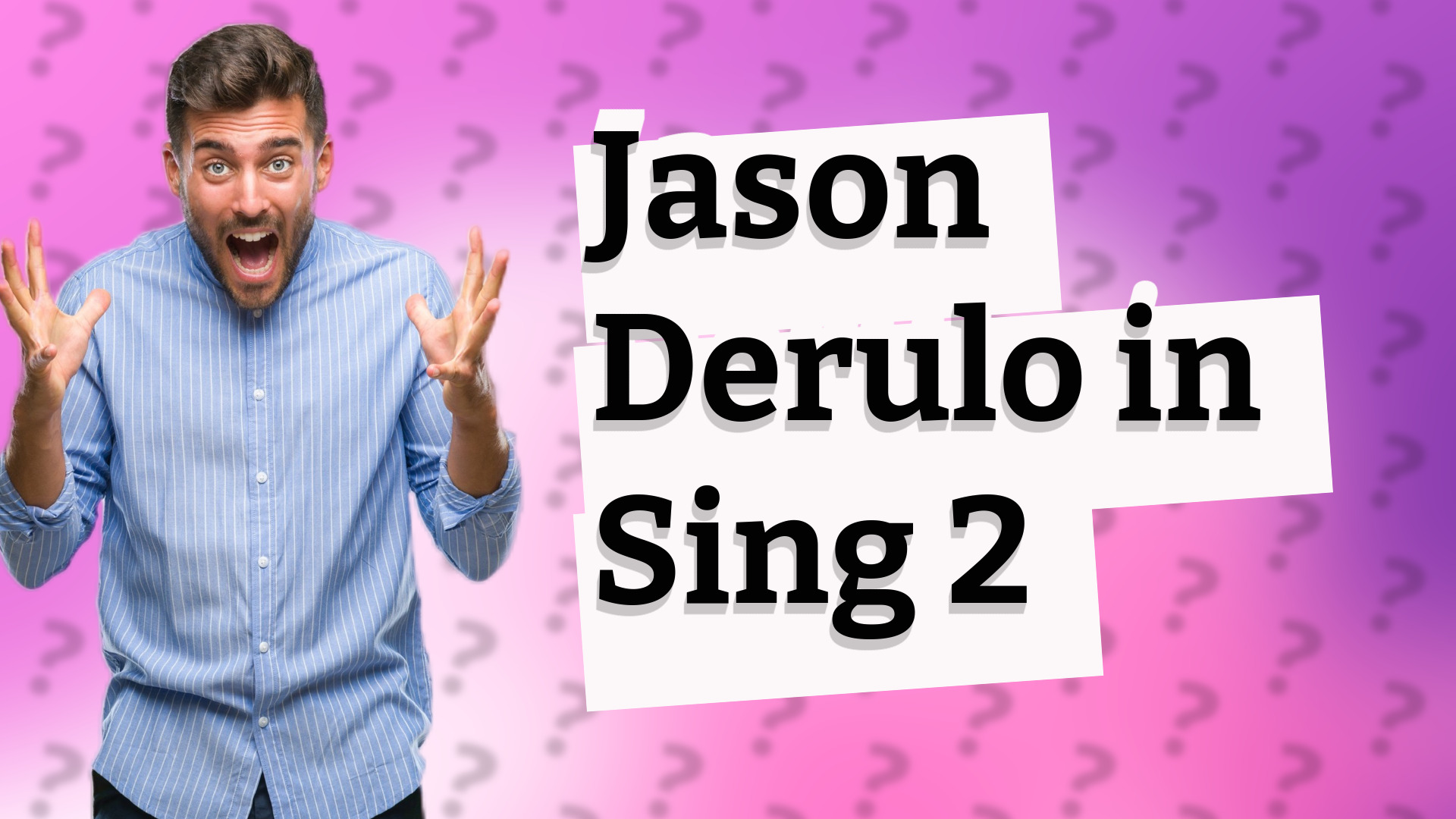 Jason Derulo in Sing 2