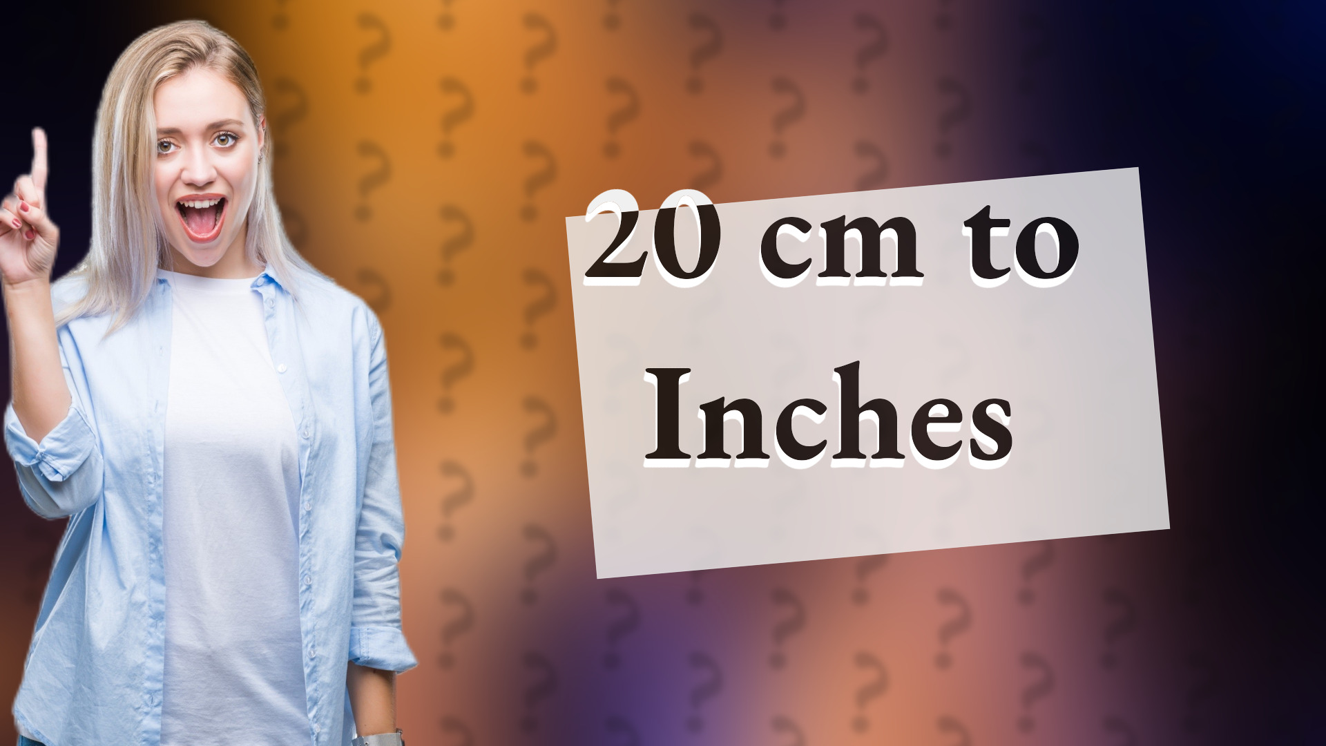 20 cm to Inches