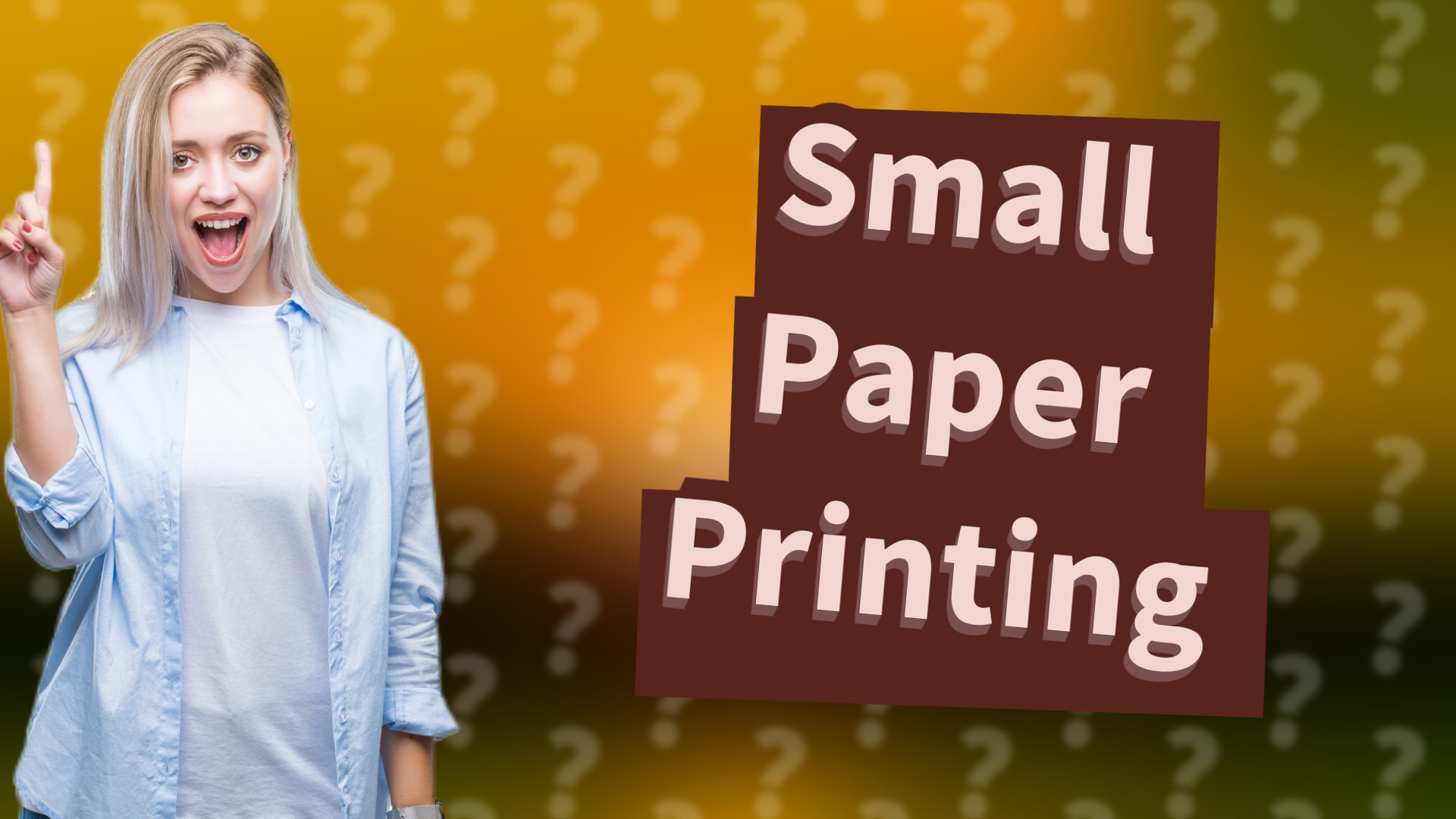 Small Paper Printing