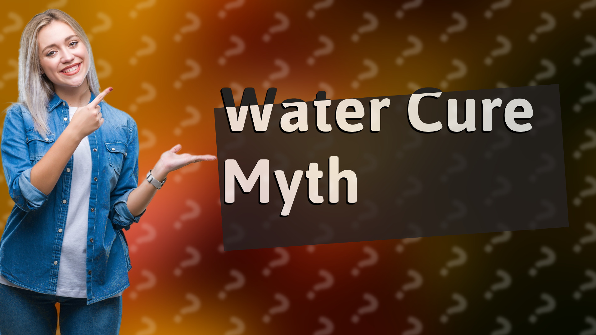 Water Cure Myth
