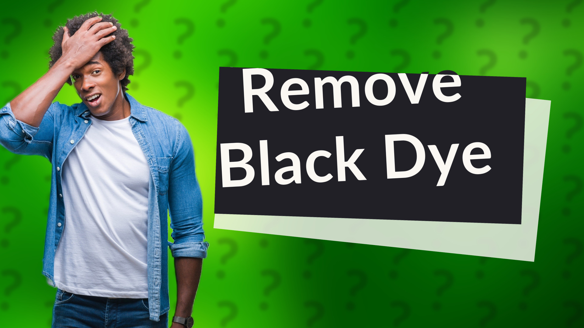 Remove Black Dye