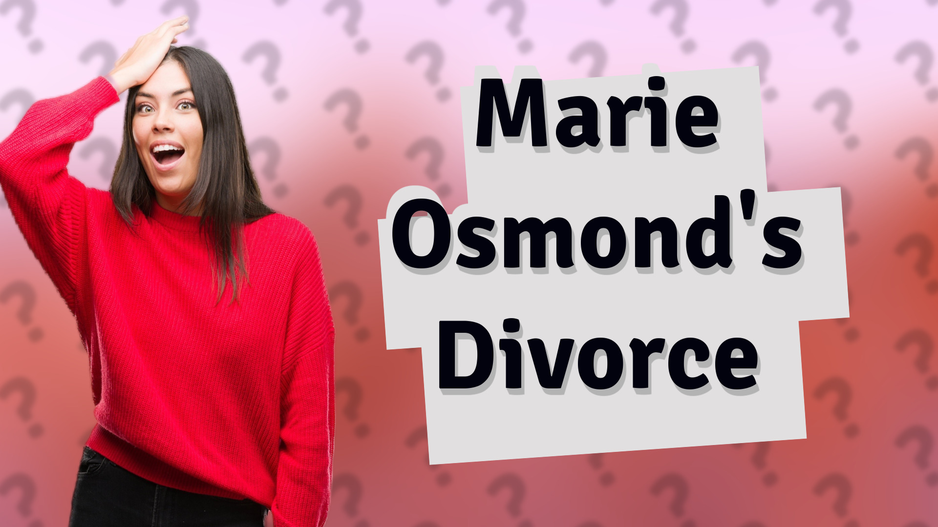 Marie Osmond's Divorce