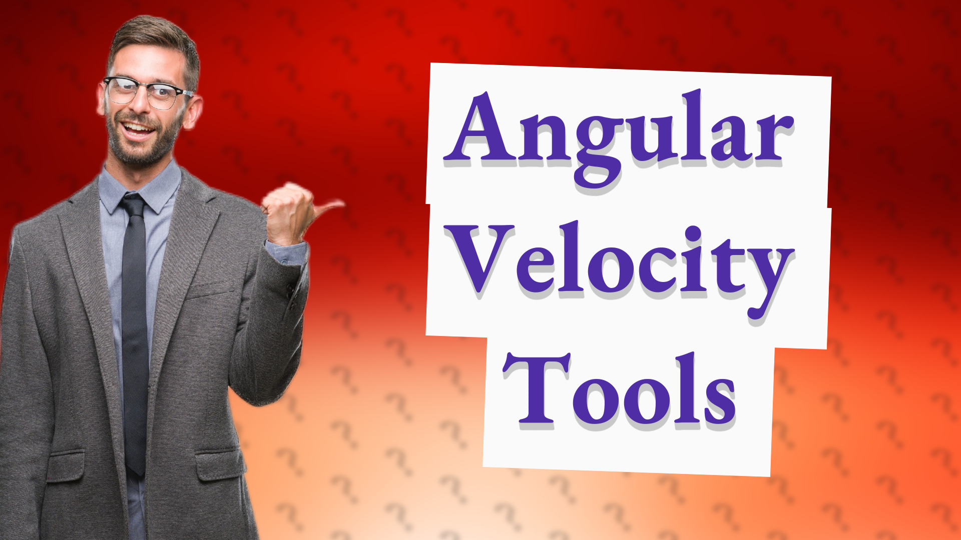 Angular Velocity Tools