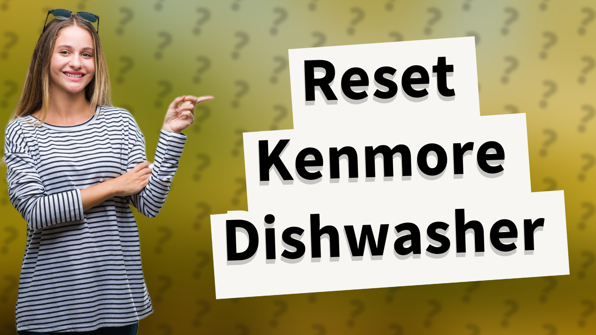 Reset Kenmore Dishwasher