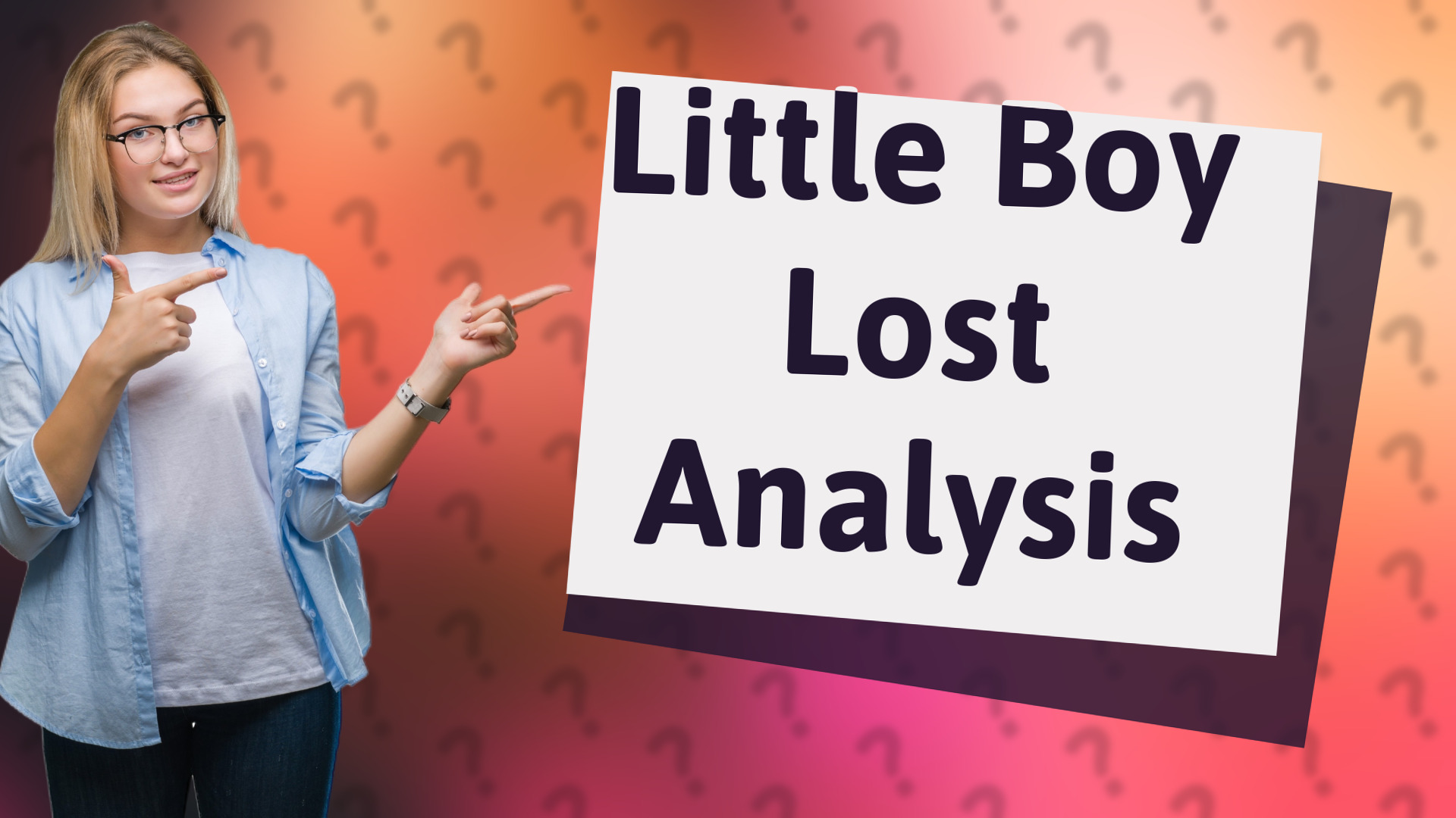Little Boy Lost Analysis