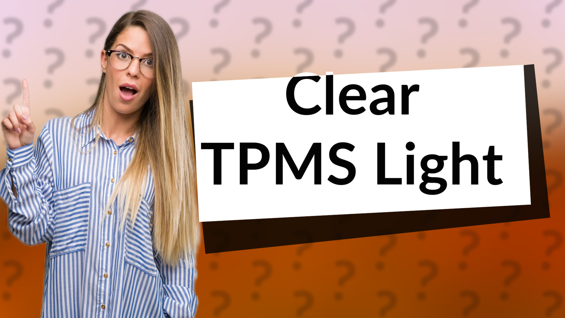 Clear TPMS Light