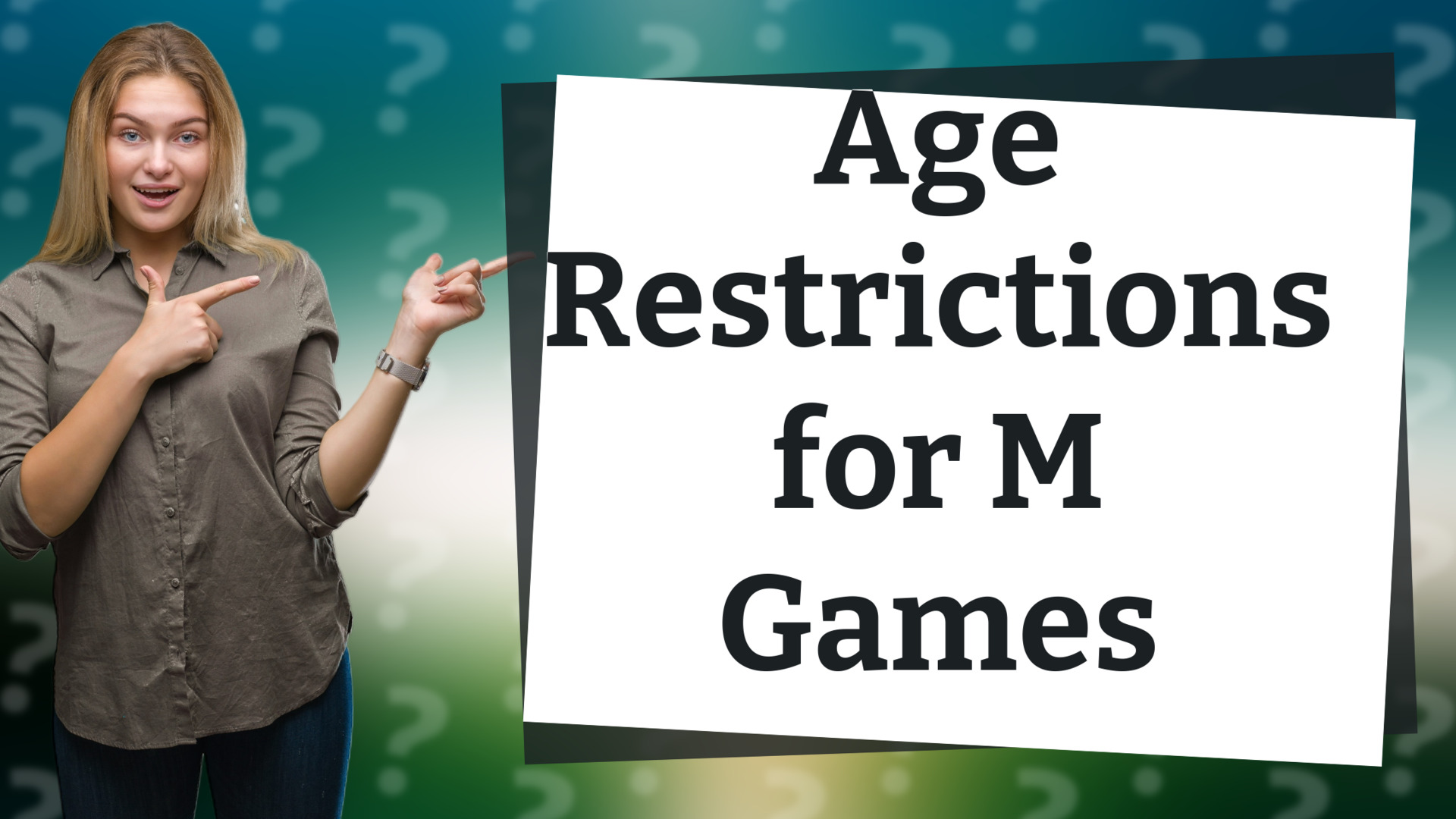 Age Restrictions for M Games