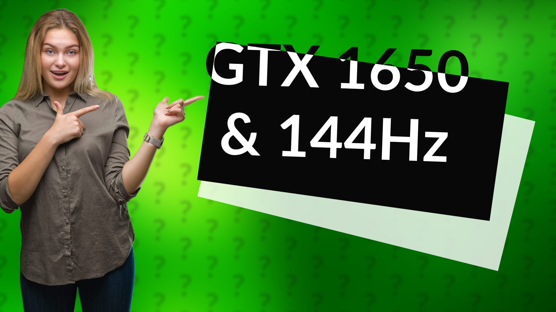 GTX 1650 & 144Hz